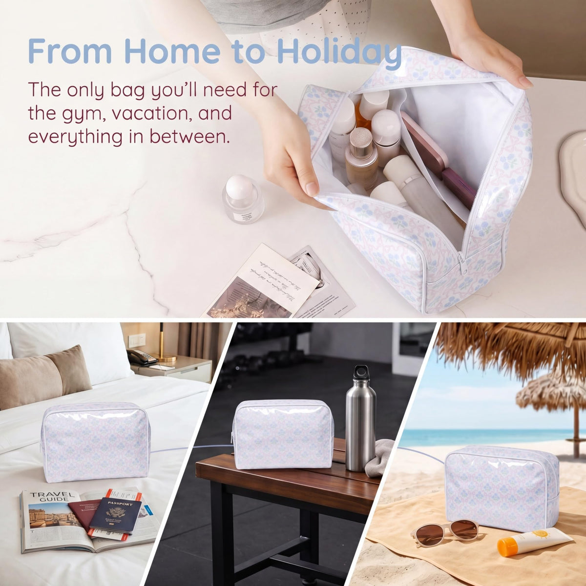 Large Waterproof Travel Makeup Bag - Lestikave Official Imagery - 6