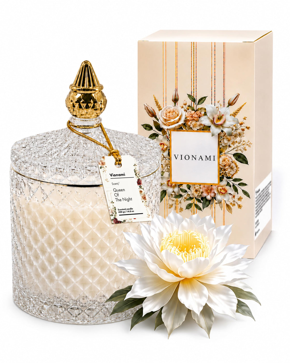 VIONAMI Queen of The Night Rare Flower Fragrance Luxury - VIONAMI Official Imagery - 1