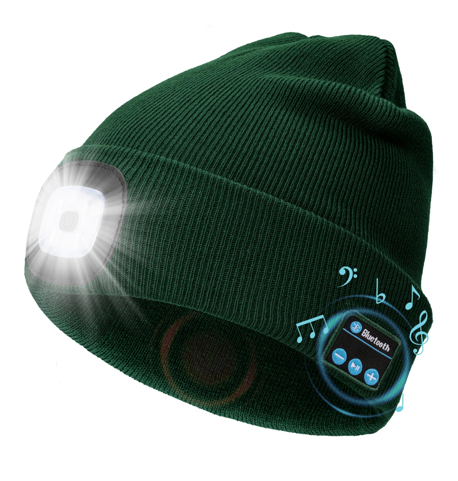 CENSGO Bluetooth Beanie with The Light, Unique Tech Gifts for Men Husb - View 1