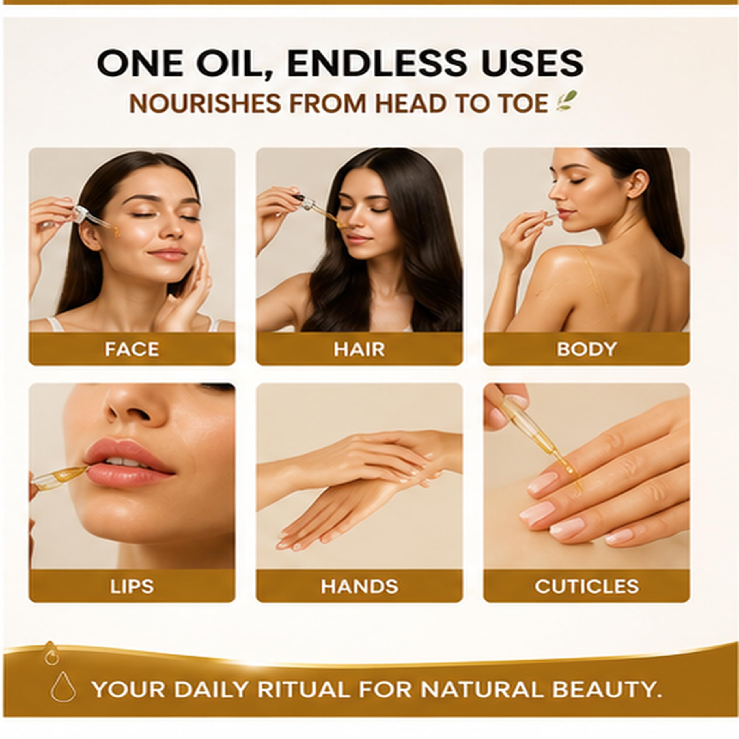 Allurials 100% Organic & All Natural Plant - Based Squalane Oil for Face & Hair & & - Allurials Official Product View 7