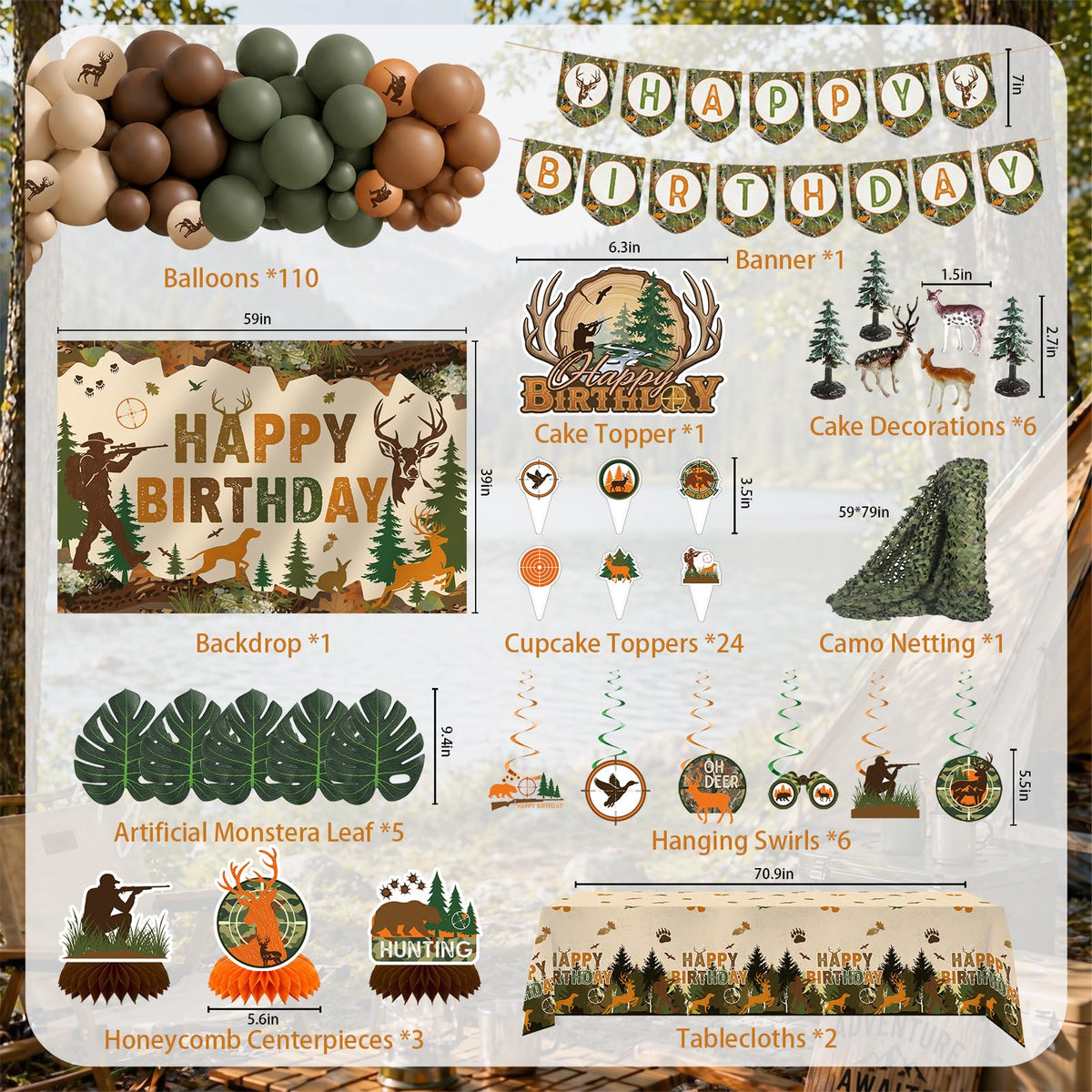 Hunting Birthday Party Decorations Oh Deer Hunting Birthday - CelebSpark Official Imagery - 3