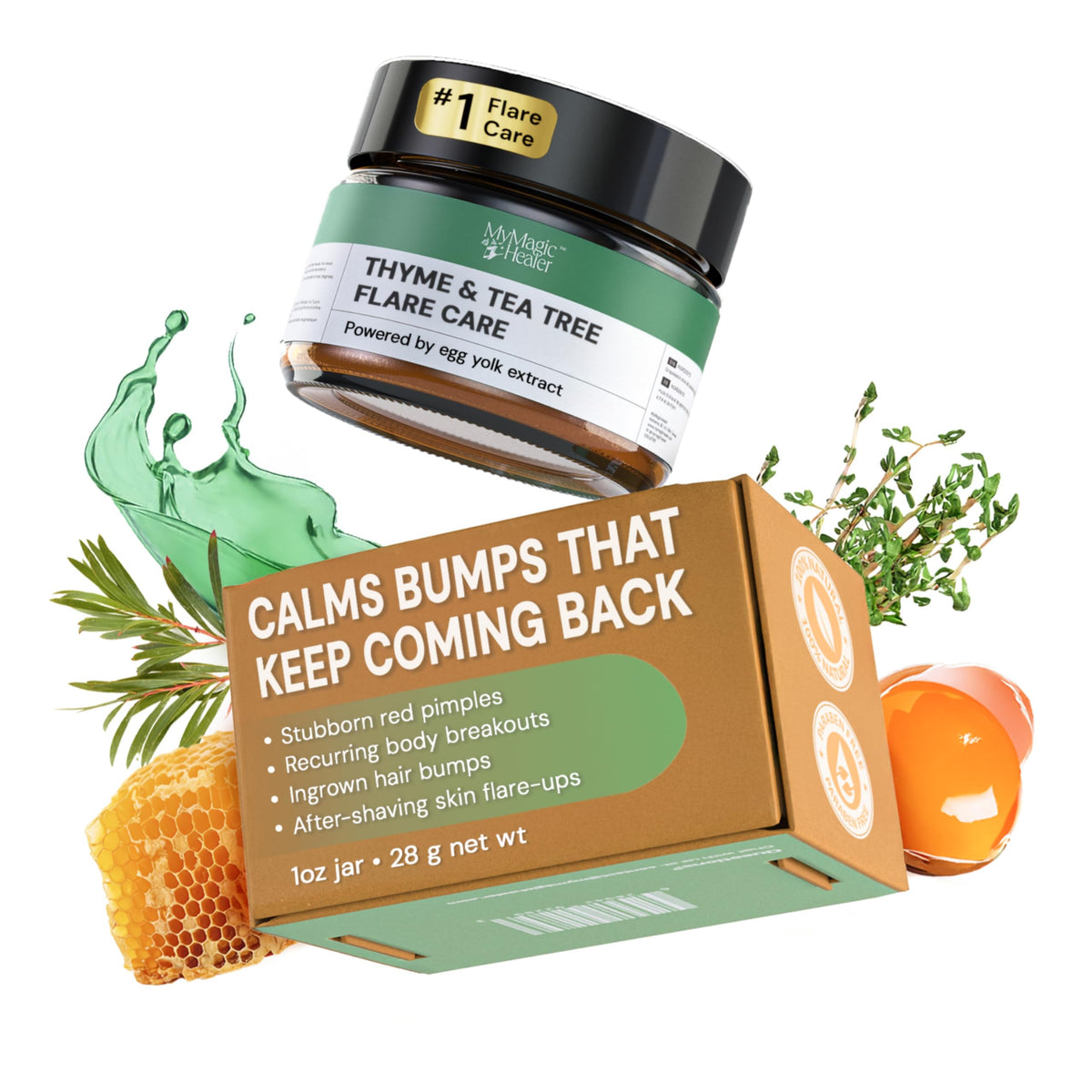Thyme Tea Tree Flare Care - MyMagicHealer Official Imagery - 2