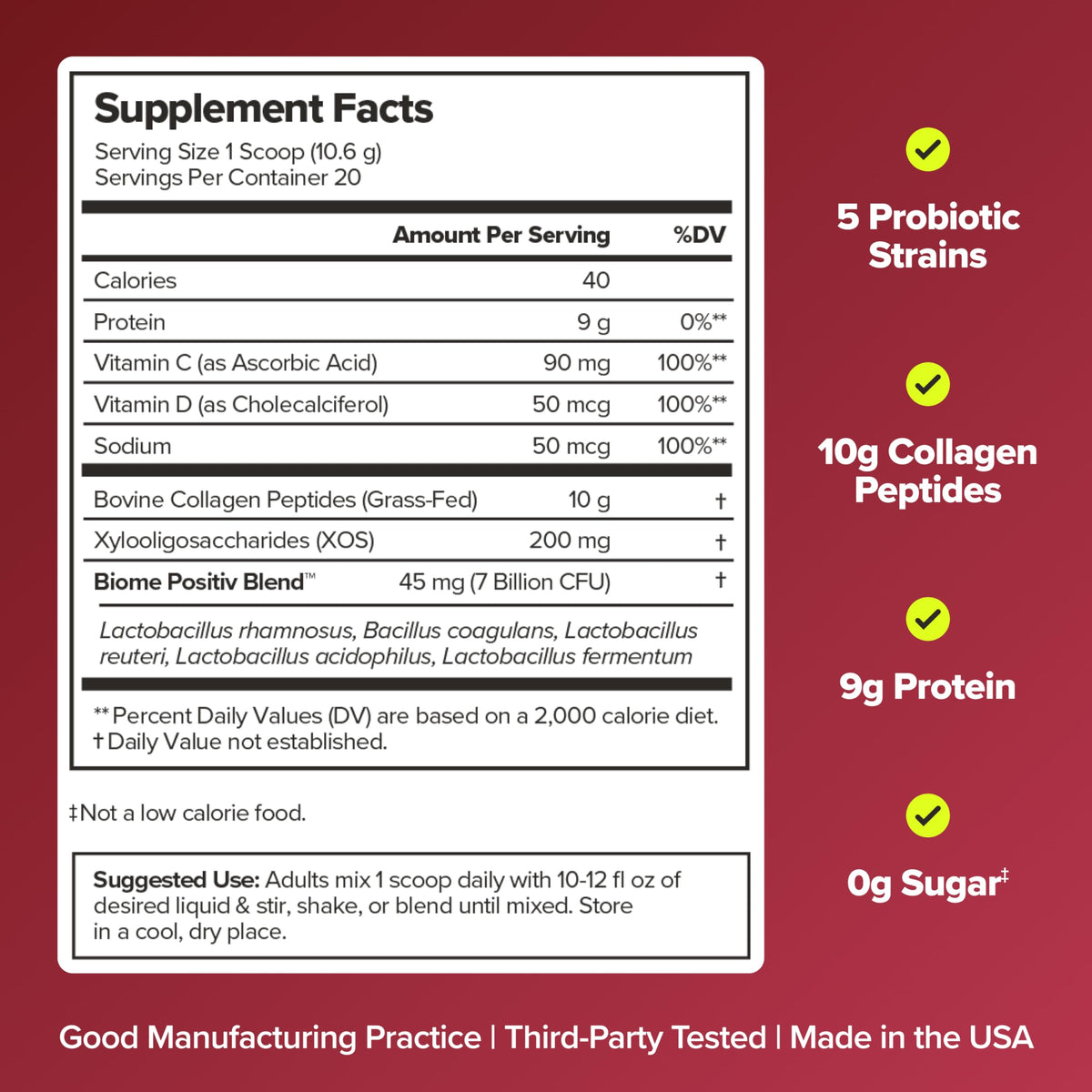 URO Probiotic Collagen Powder Vaginal Skin Gut Health 20 - O Positiv Official Imagery - 5