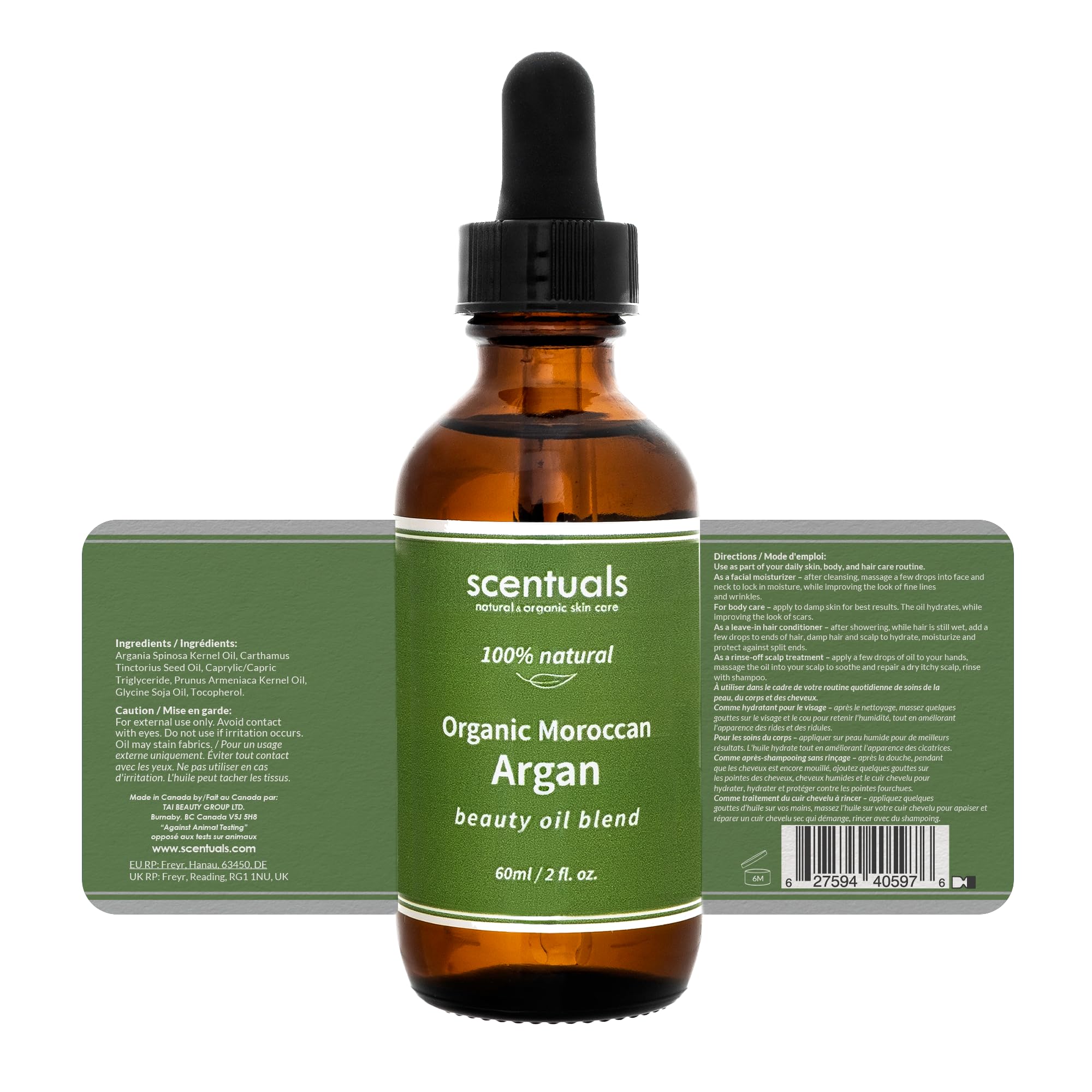 Scentuals Argan Beauty Oil Blend, All-in-One Skin, Hair & Nail... - Scentuals Official Product View 7