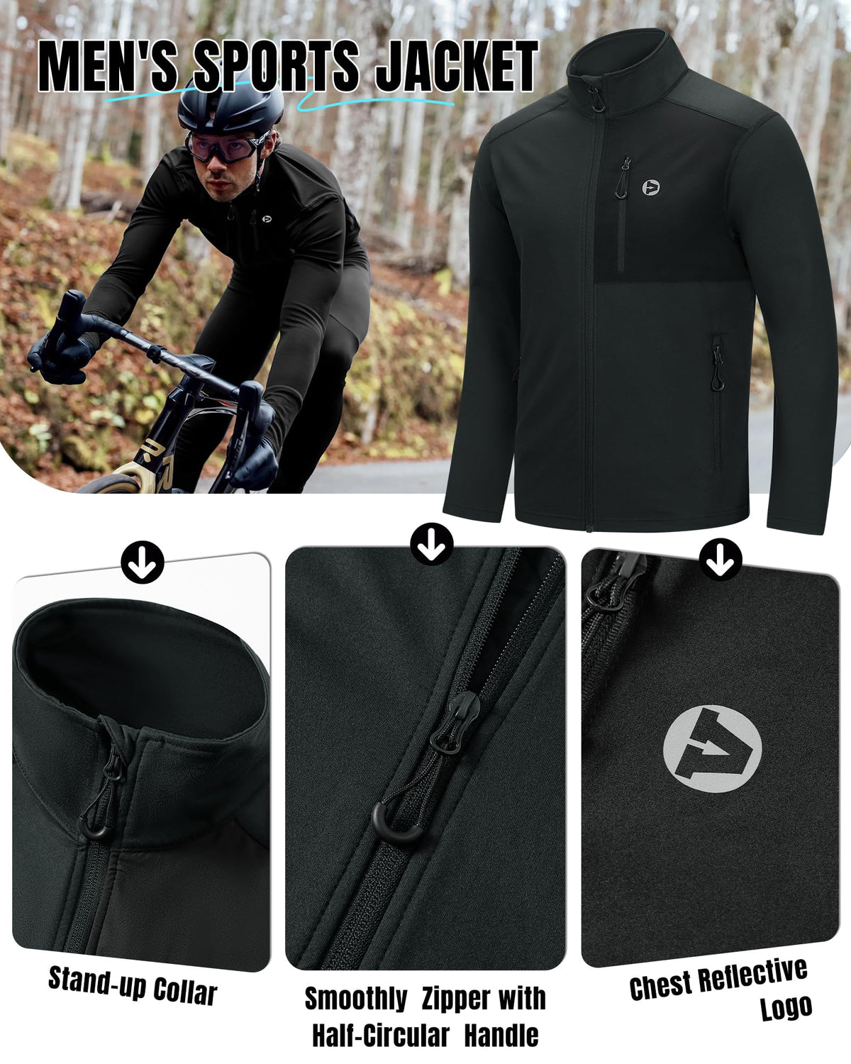 Outdoor Ventures Men s Track Jackets Lightweight Athletic - Outdoor Ventures Official Imagery - 6