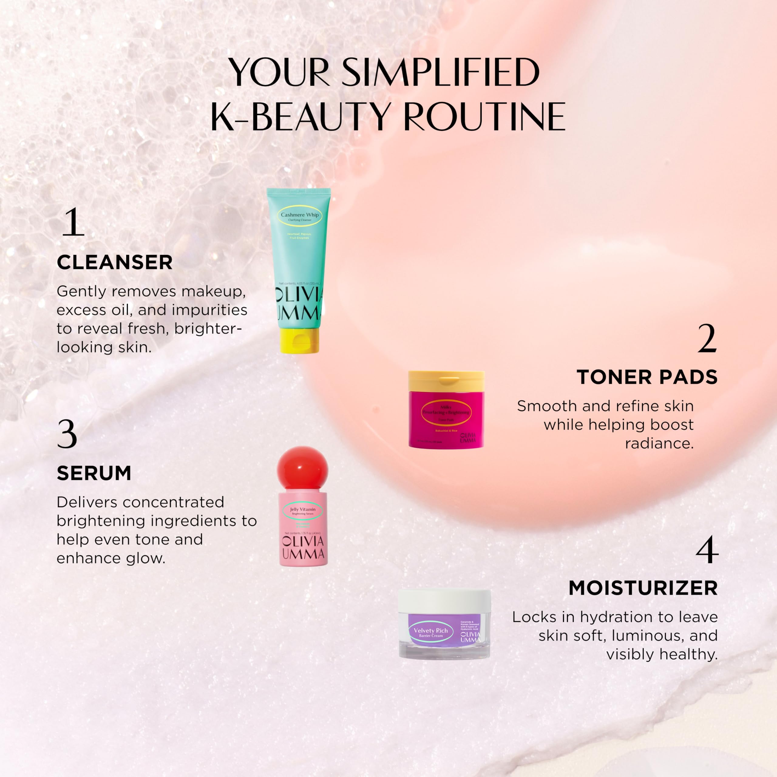 OLIVIAUMMA Cashmere Whip Clarifying Cleanser, Gentle Daily Fac... - OLIVIAUMMA Official Product View 9