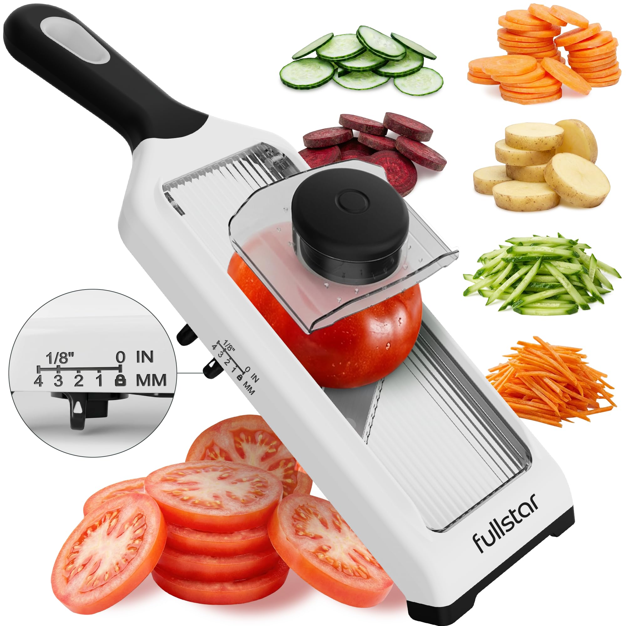 Fullstar - Handheld Mandoline Vegetable Slicer & Julienne Cutter by fullstar - Angle View 1