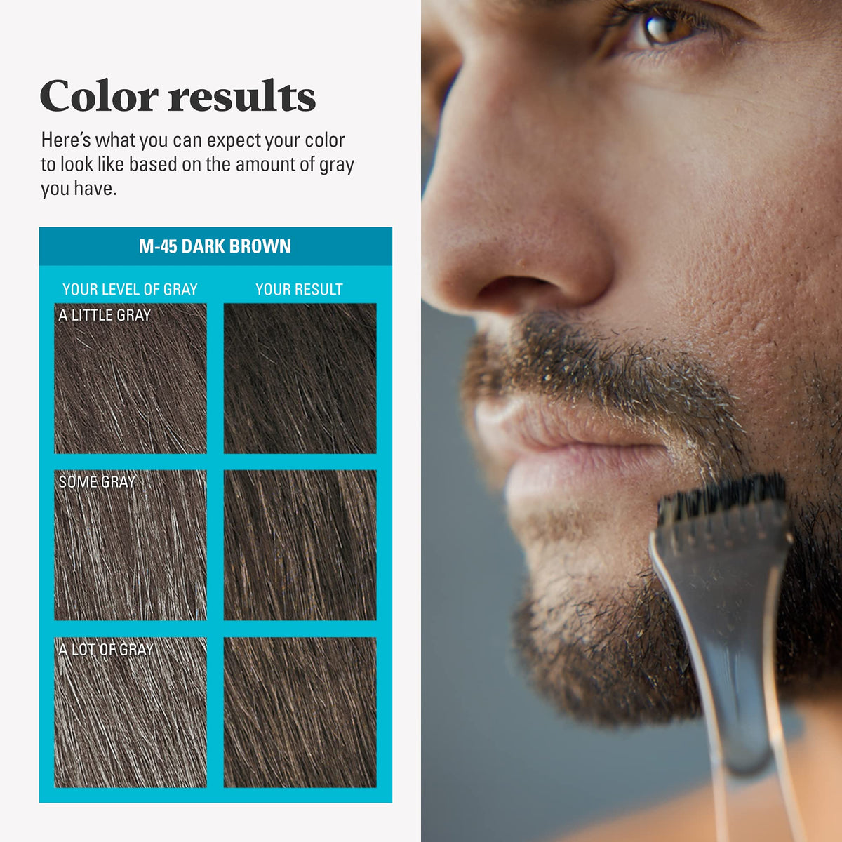 JUST FOR MEN Mustache Beard Dye Keratin Dark Brown M 45 - Just for Men Official Imagery - 7