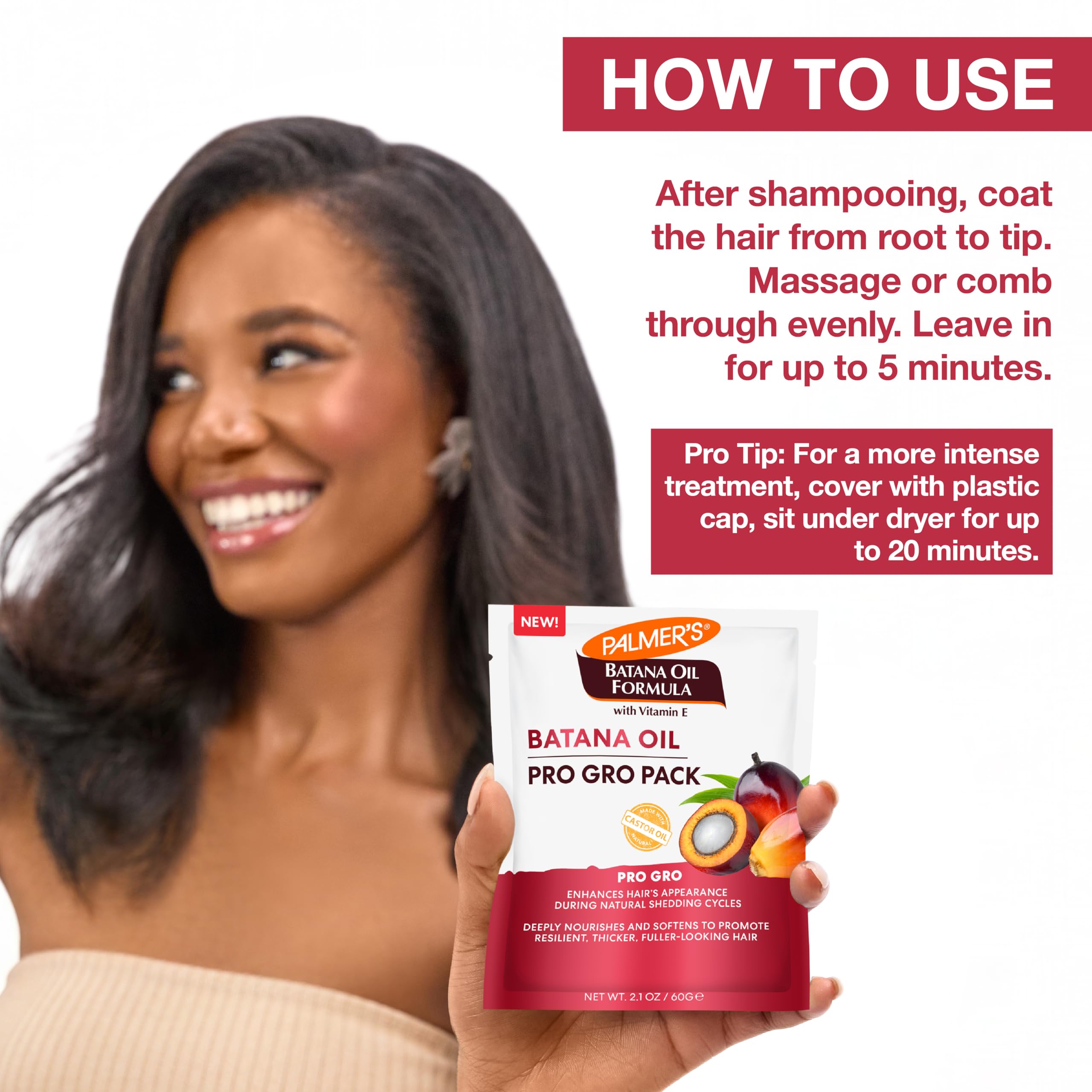 Palmer's Batana Oil Formula Pro Gro Hair Mask , Hydrating & Nourishing - Palmer's Official Product View 5