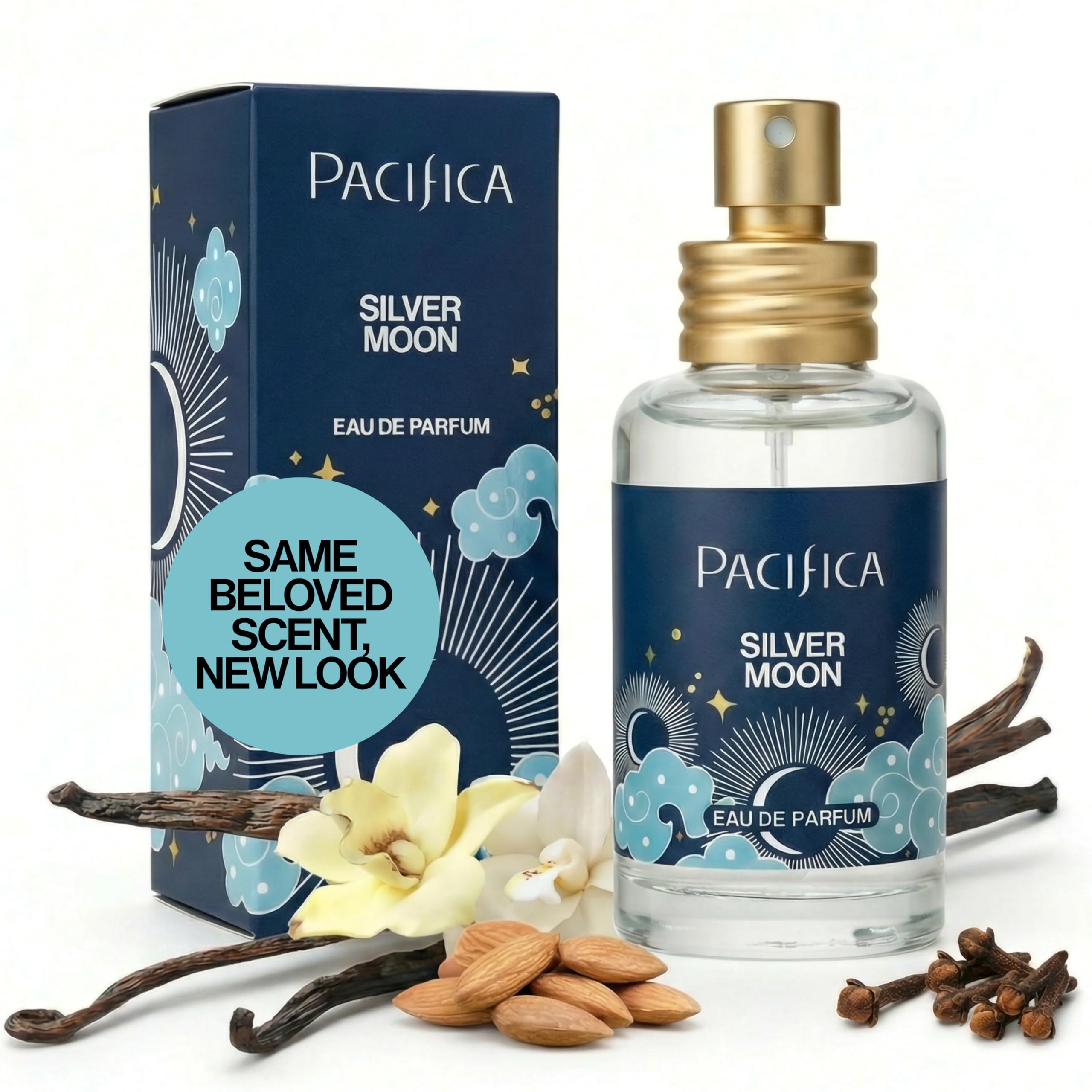Pacifica Silver Moon Perfume 1oz – Long-Lasting Warm Vanilla & - Product Imagery
