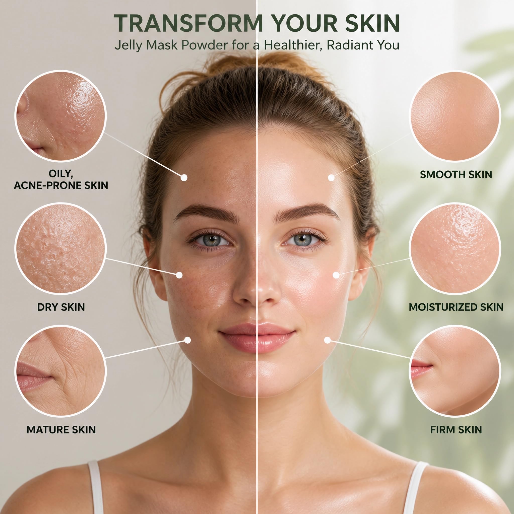 Jelly Mask for Facials Professional, Jelly Mask Powder for Face, - YMEYFAN
