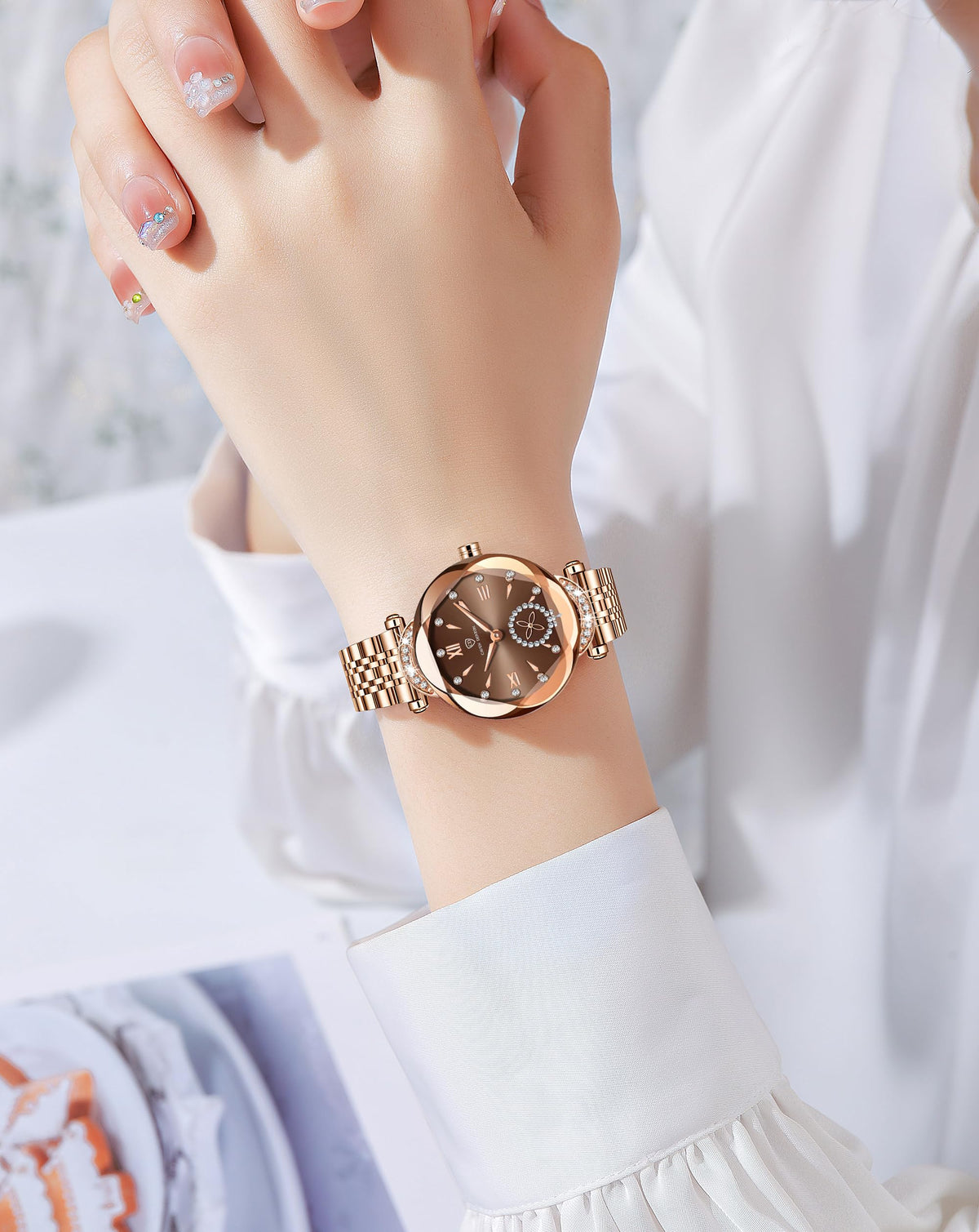 Gosasa Elegant Womens Quartz Watch Dainty Dress Watch with - Gosasa Official Imagery - 3