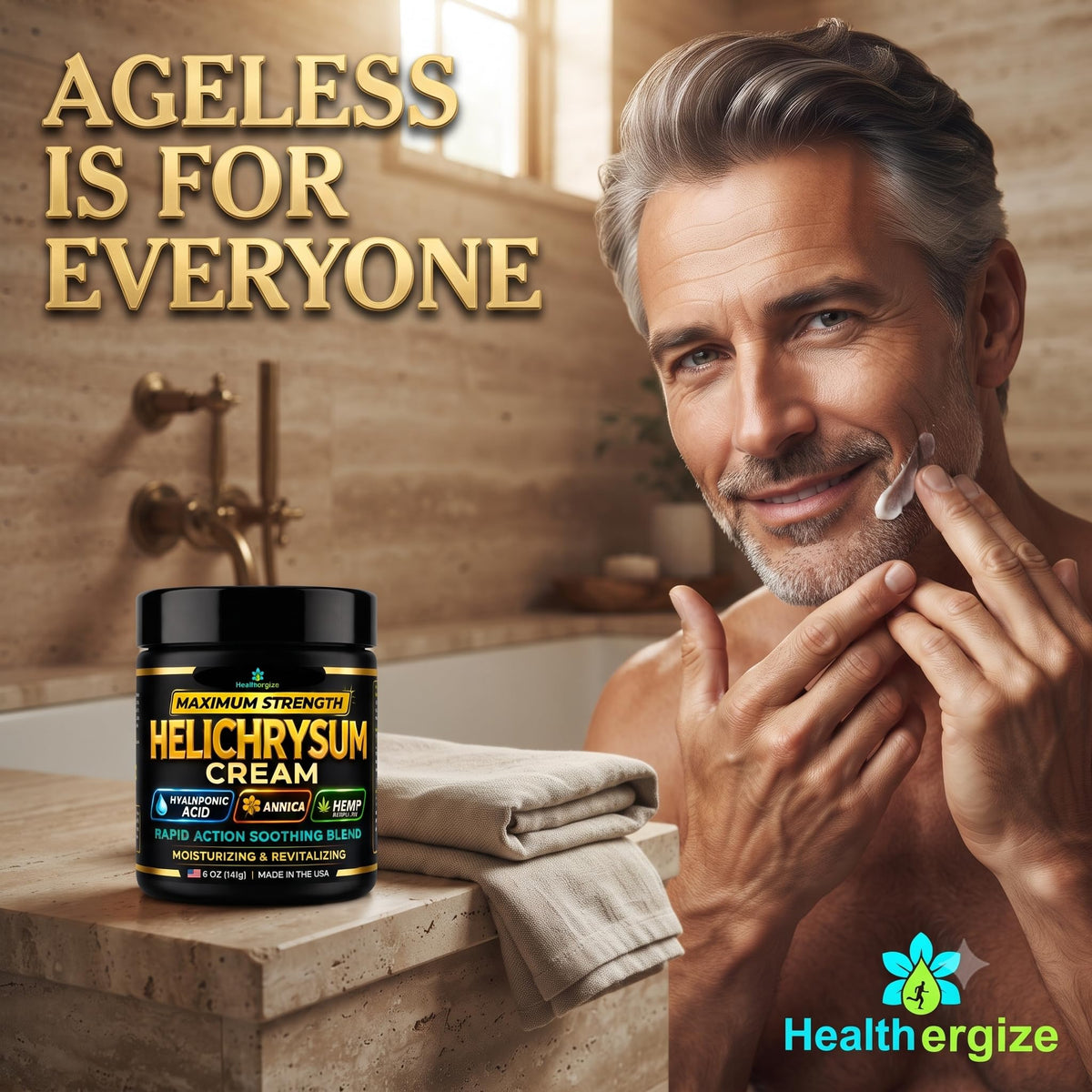 Helichrysum Cream Maximum Strength Helichrysum Balm for Thin - Healthergize Official Imagery - 8