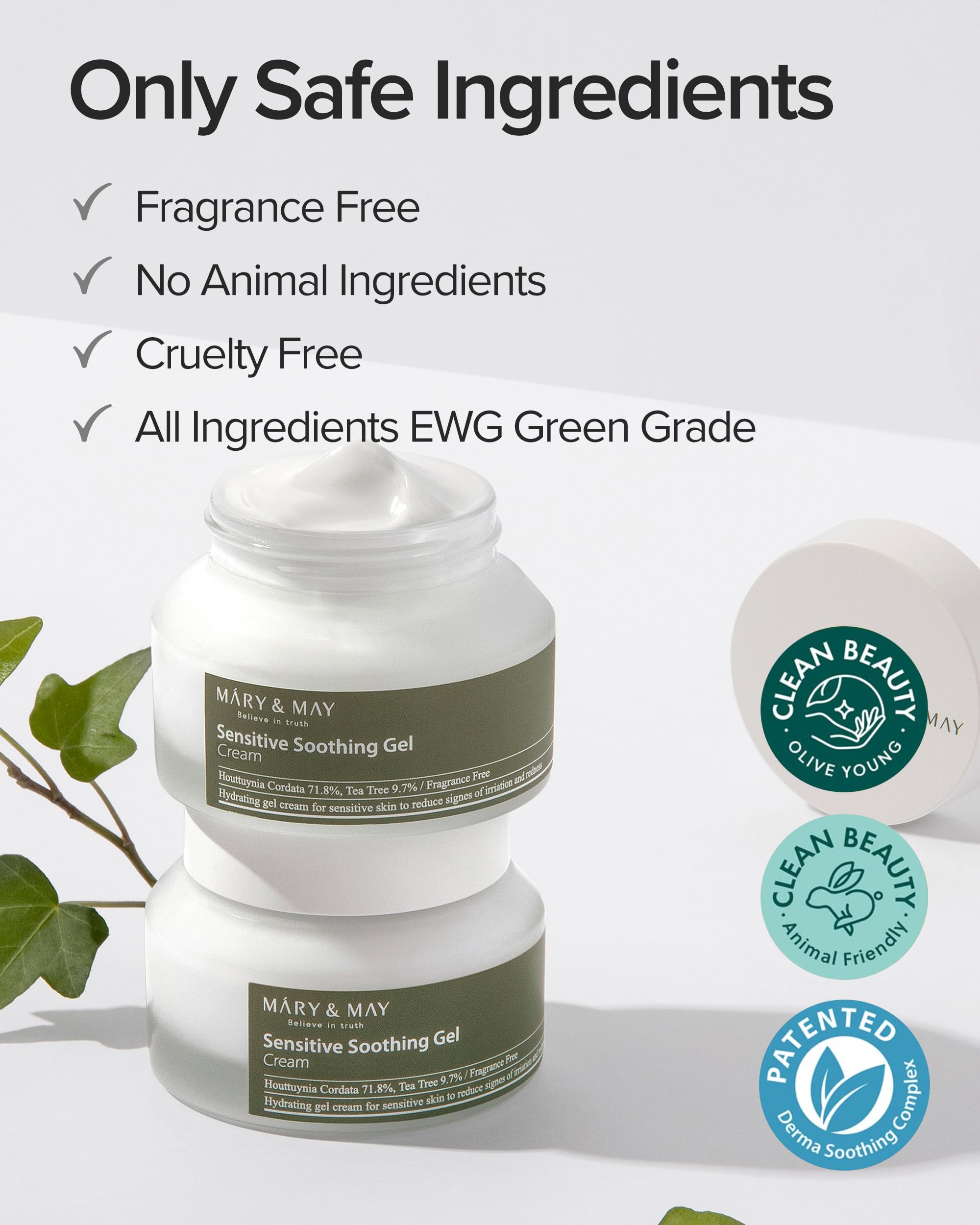 Mary&amp;May Heartleaf Tea Tree Cooling Gel Cream, 2.46 oz - Mary&amp;May