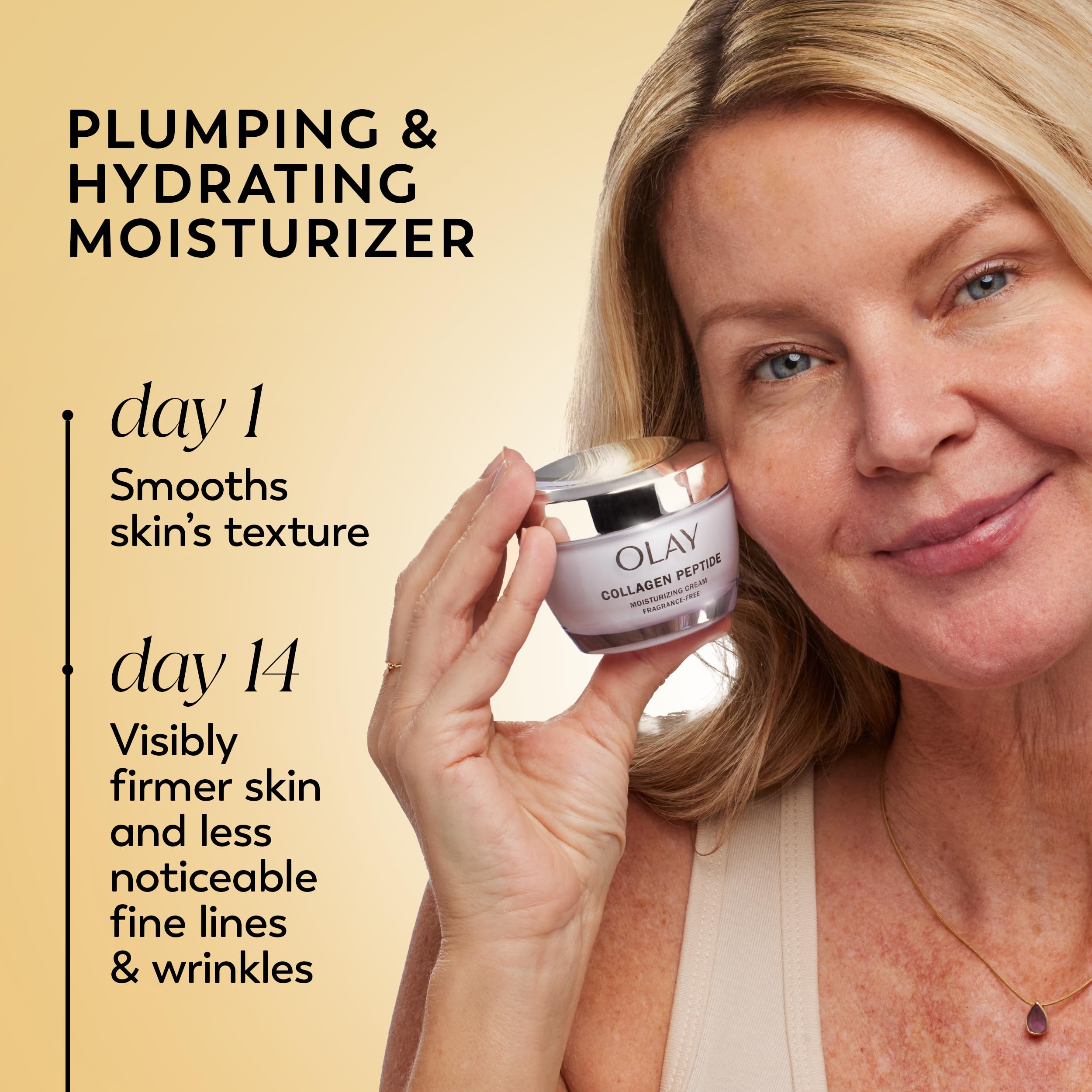 Olay Collagen Peptide Face Moisturizer, Firming Cream for Women, - Olay