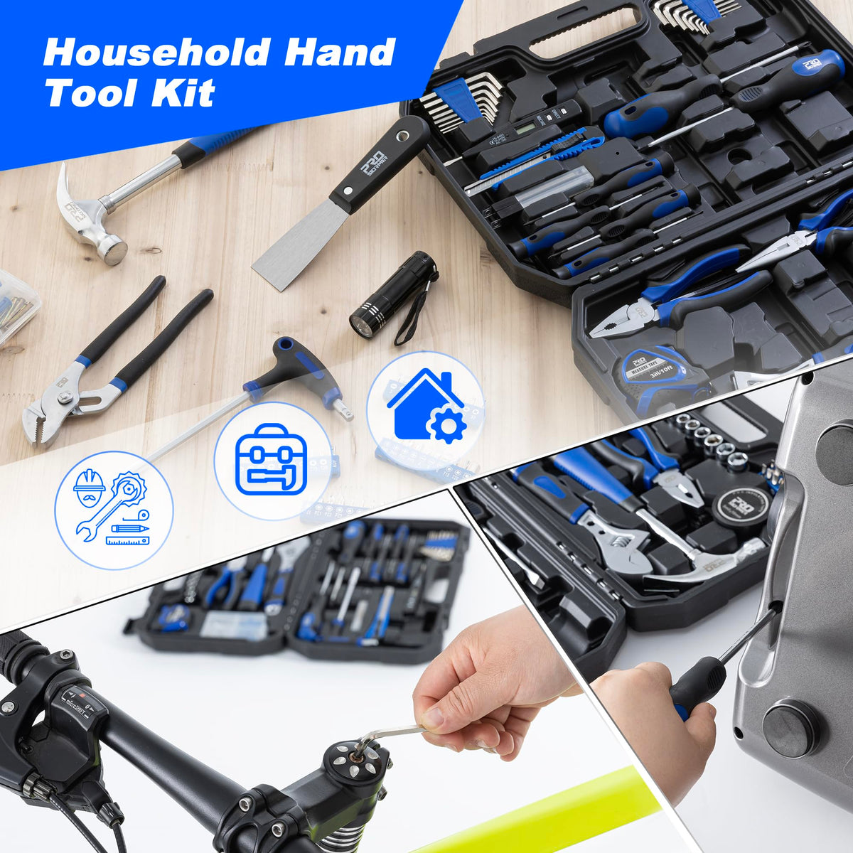 Prostormer 229 Piece Household Tool Set Basic Home Tool Kit - Prostormer Official Imagery - 8