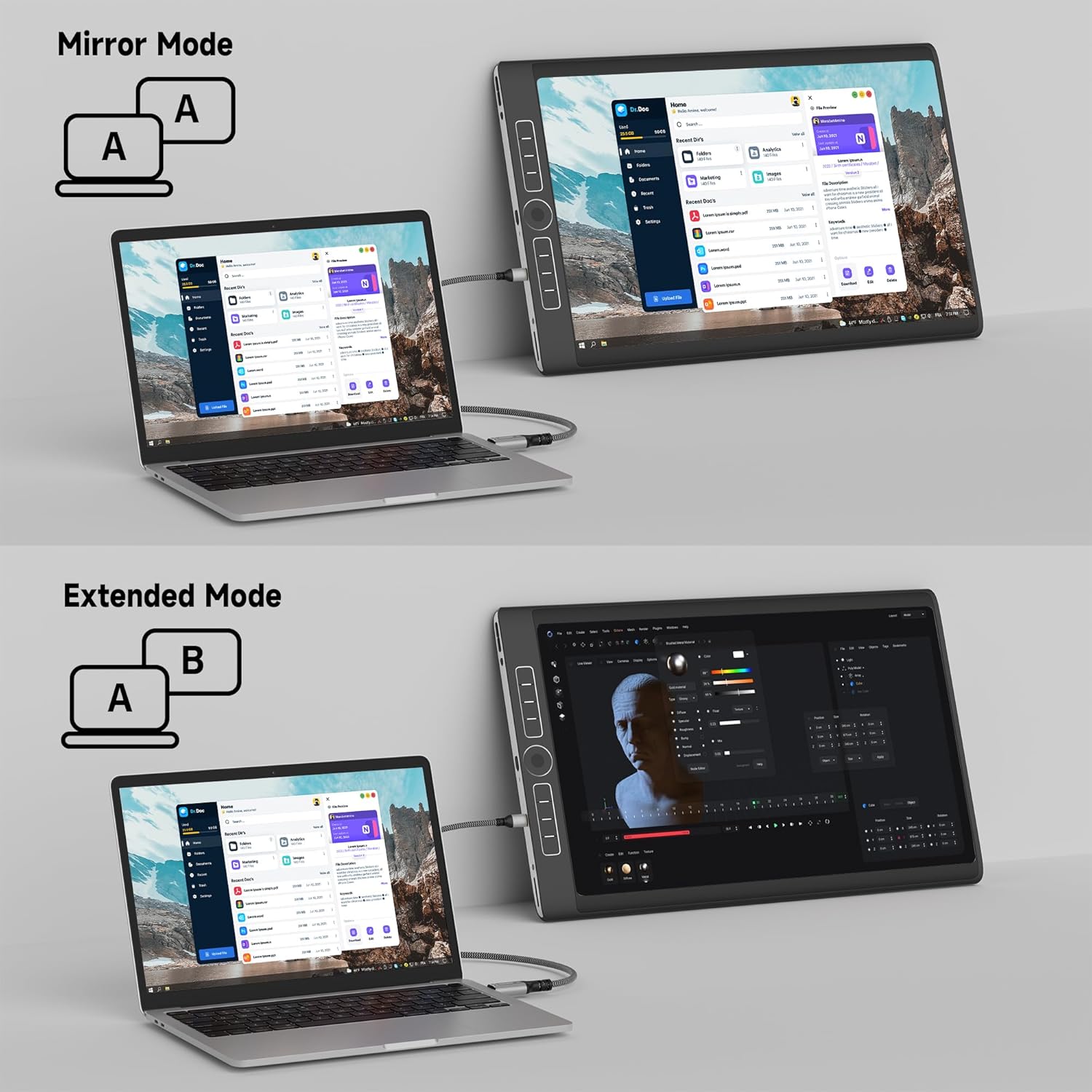 Conable 4K DisplayPort to Mini HDMI cable, 10ft, uni-directional, connects DP devices to Mini HDMI screens with high-definition support.