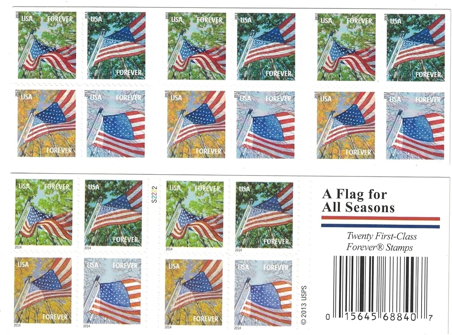 United States Postal Service A Flag for All Seasons 2013   First- - United States Postal Service Official Product View 9