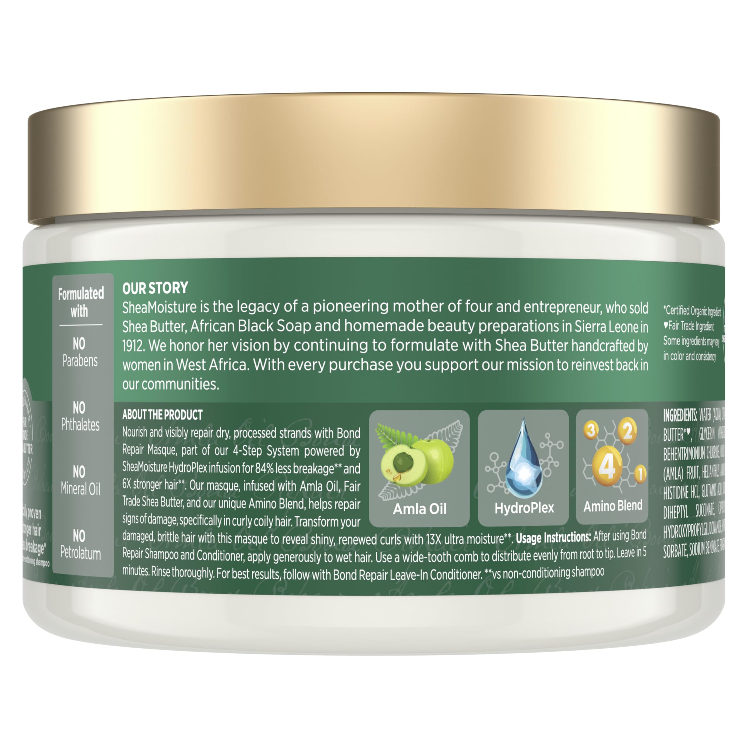 Elefair Tech Shea Moisture Bond Repair Masque with Amla Oil - Elefair Tech Official Product View 3