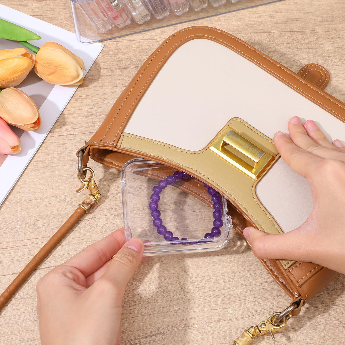26 Pcs Acrylic Jewelry Box Bracelet Organizer 2 Long Cases - Nodaaiie Official Imagery - 3