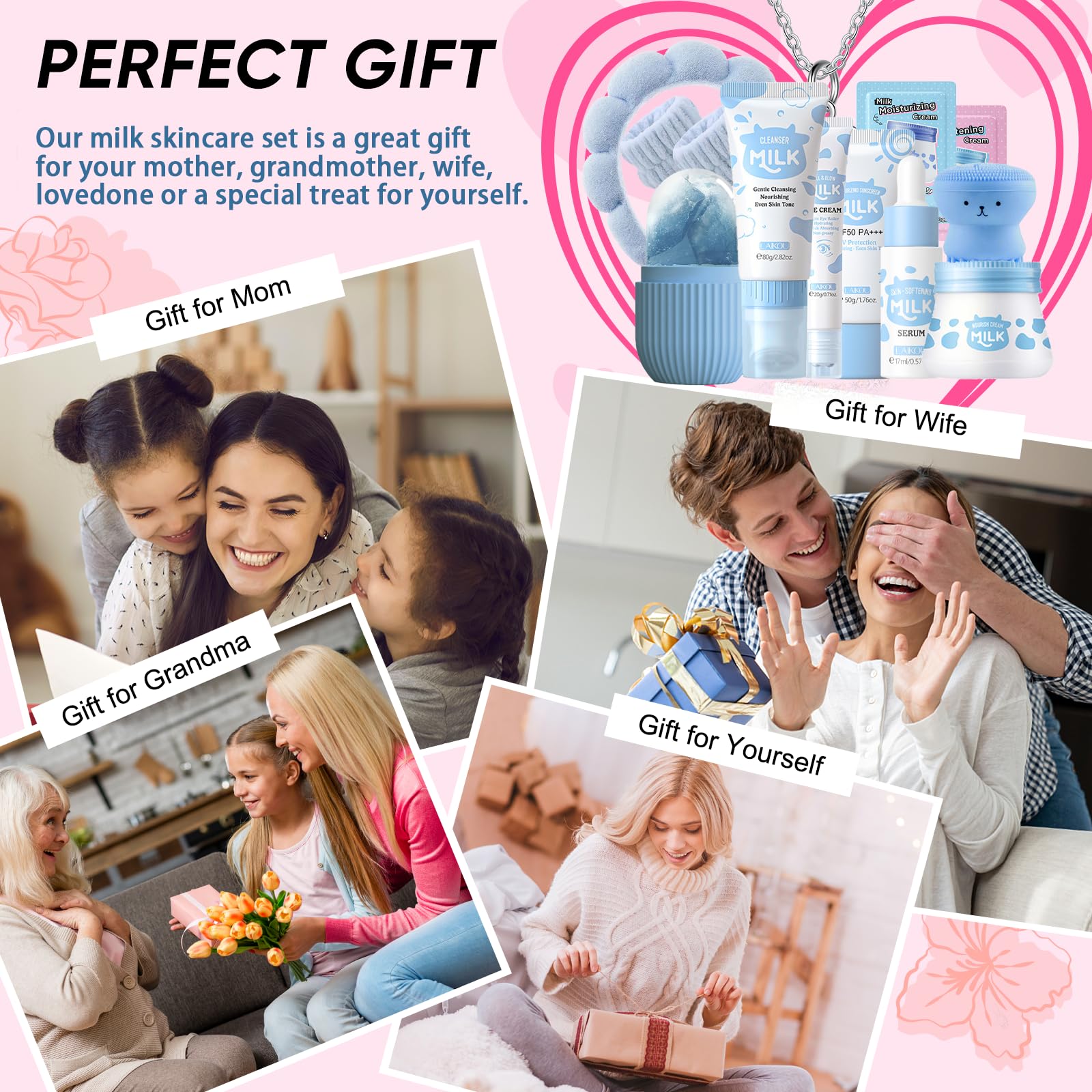 Milk Skin Care Sets Birthday Christmas Gifts for Teenage Girls - EONFAVE
