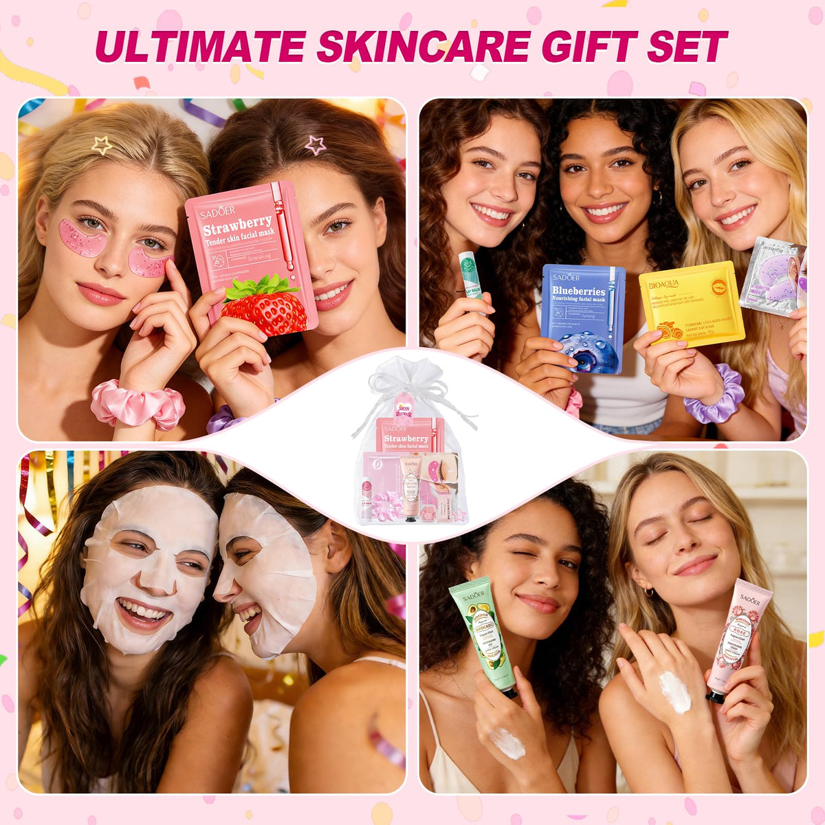 Spa Party Supplies for Girls Women 110 PCS Bulk Party Favors - Amdele Official Imagery - 7