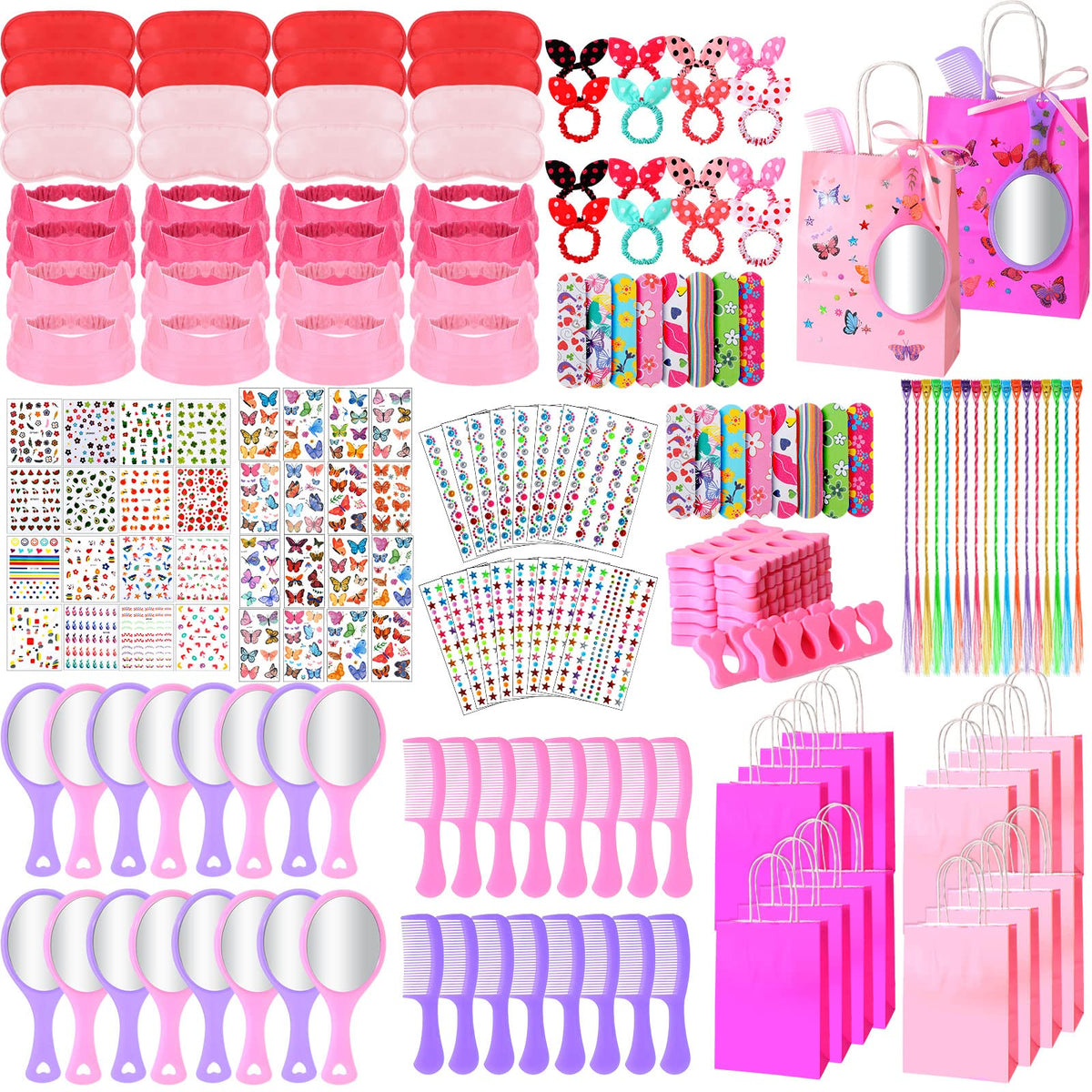176 Pcs Spa Party Supplies for 16 Kids Girls Party Favors - Pinkunn Official Imagery - 2