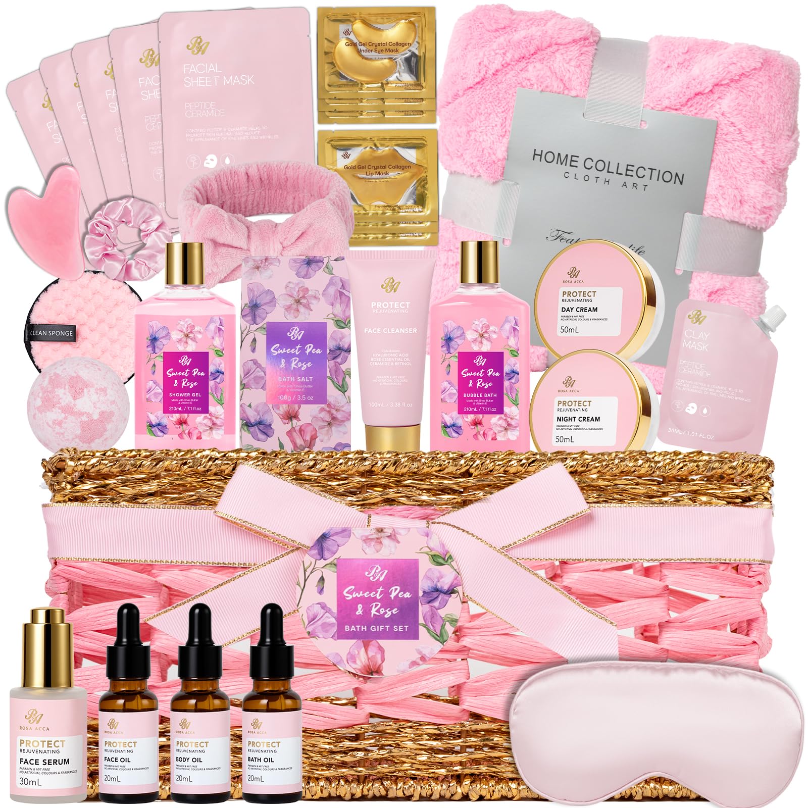 35 Pcs Gifts for Women, Lavender Bath &amp; Body Gift - RA ROSA ACCA