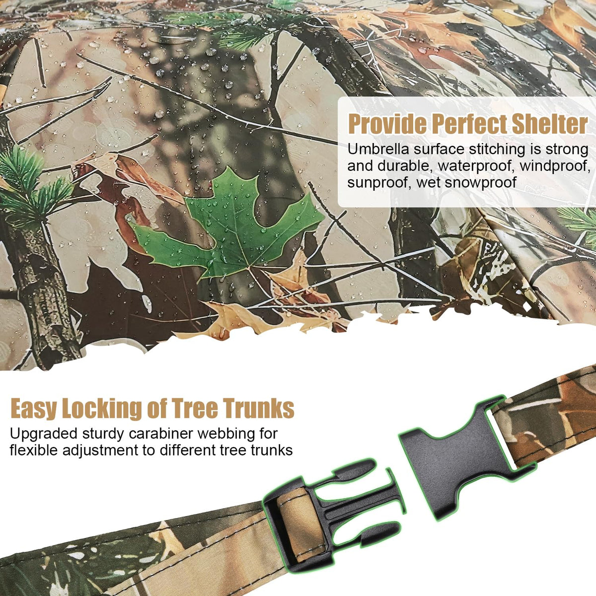 58 Wide Tree Stand Umbrella with Heavy Duty Rod Durable - Kalkal Official Imagery - 5