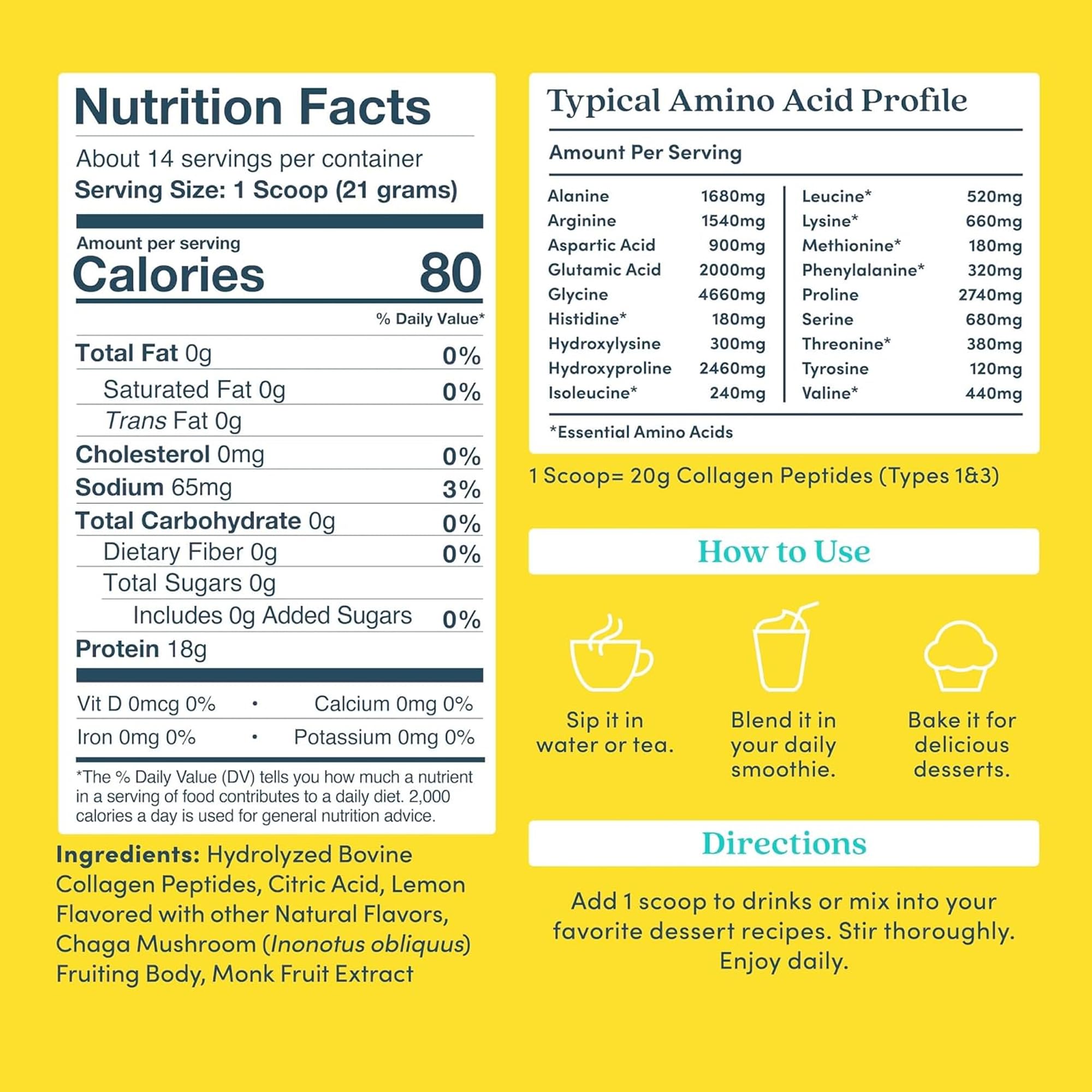 Further Food Lemon Collagen Peptides Powder 100 Grass Fed 10 - Further Food Official Imagery - 3