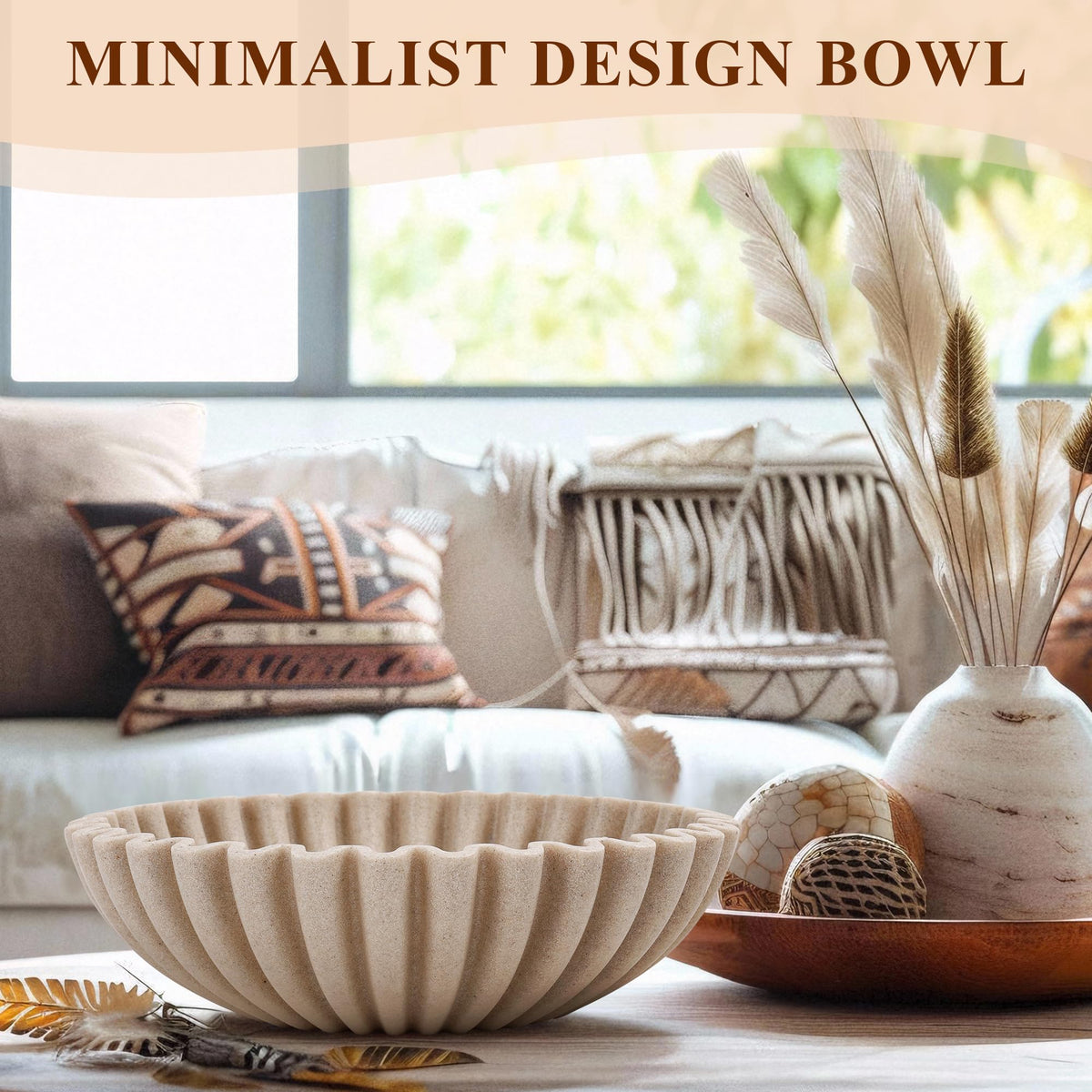 Large Decorative Bowl Modern Handicraft Bowls for Home Decor - YMXYJM Official Imagery - 5