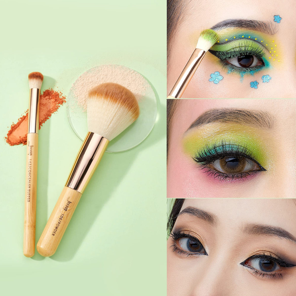 Jessup Makeup Brushes Set Professional for Foundation - Jessup Official Imagery - 7