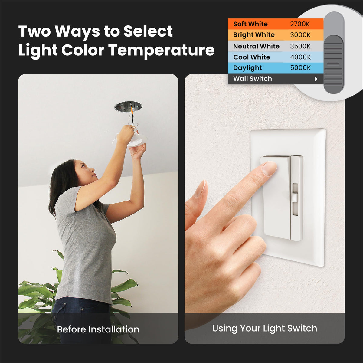 Feit Electric 5 6in LED Recessed Downlight Retrofit Kit 120W - Feit Electric Official Imagery - 6