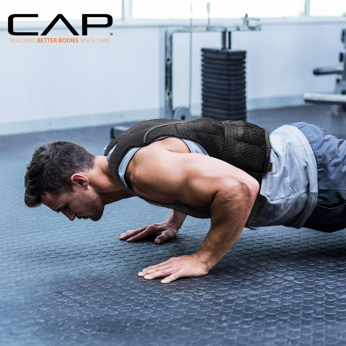 CAP Adjustable Weighted Vest 20 150 lbs for Strength - CAP Official Imagery - 7