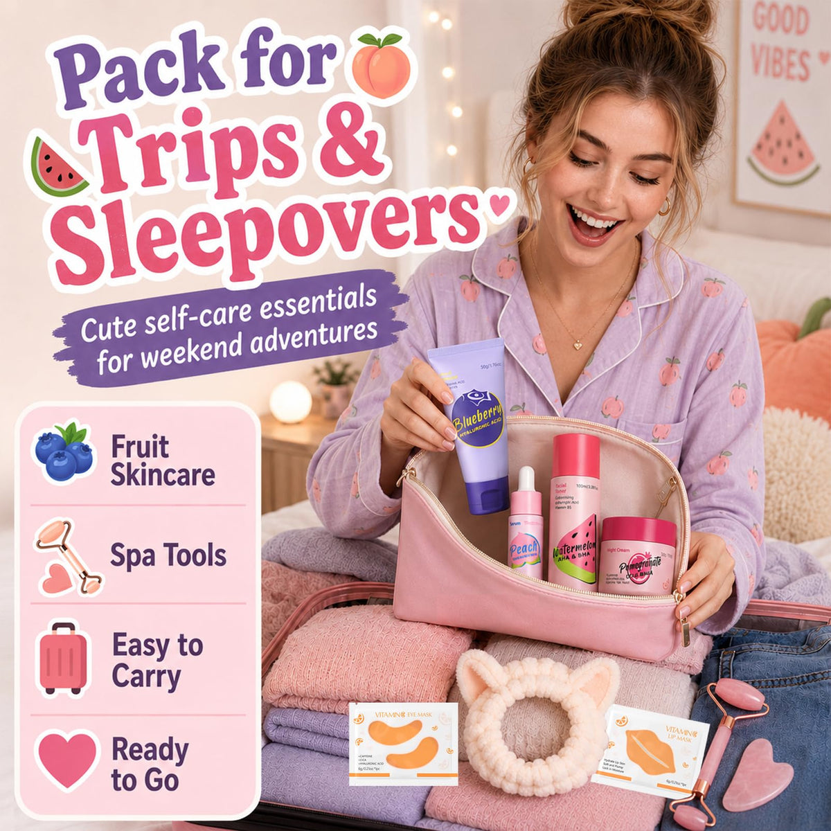 Fruit Skin Care Set Skincare Set Skin Care Kit for Teens - MrCuvaryas Official Imagery - 4