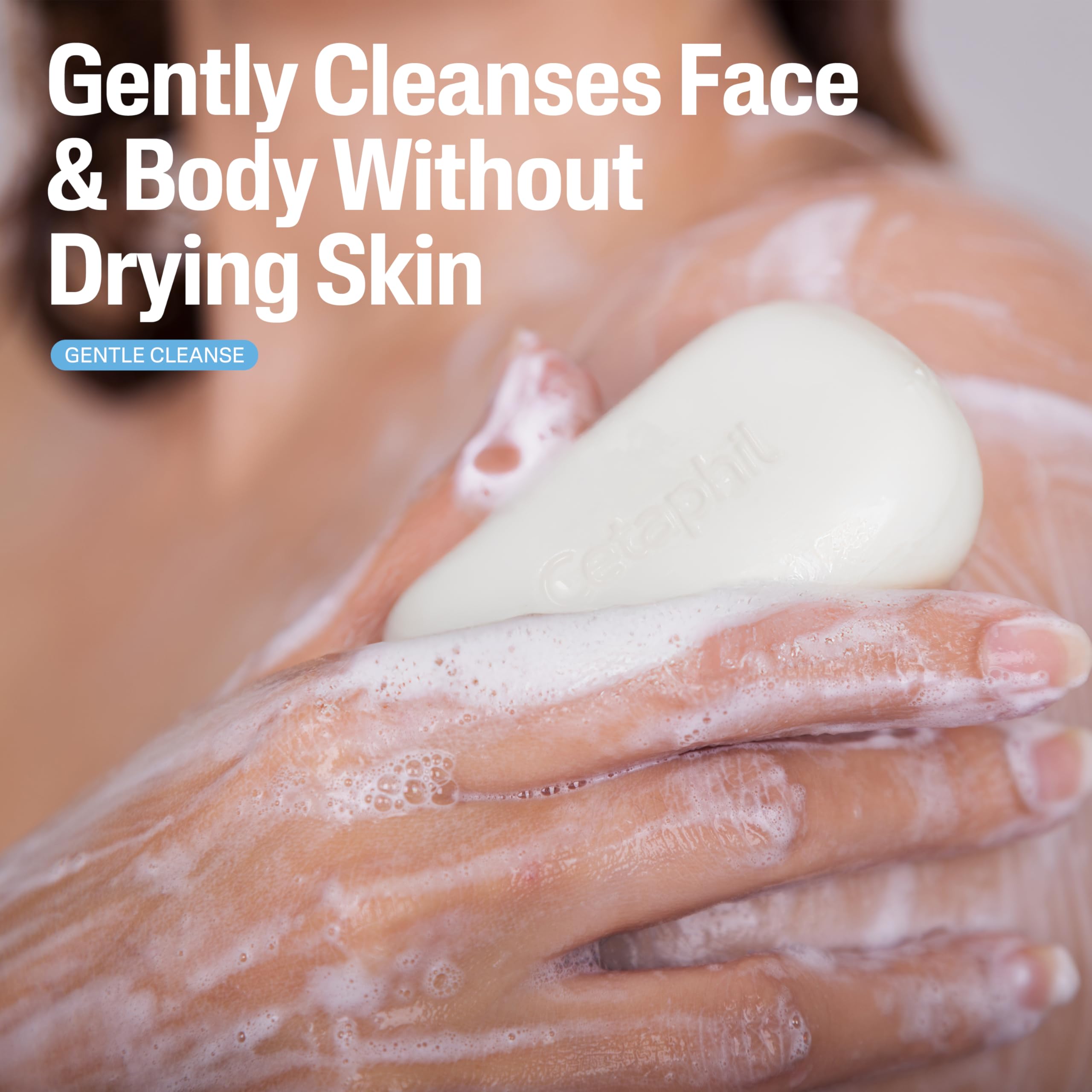 Cetaphil Gentle Cleansing Bar Soap, Sensitive & Dry Skin, 4. , 6ct - Cetaphil Official Product View 3