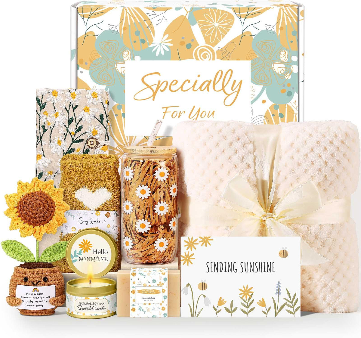 Self Care Gifts for Women Gift Baskets Sending Sunshine - Wasocol Official Imagery - 2