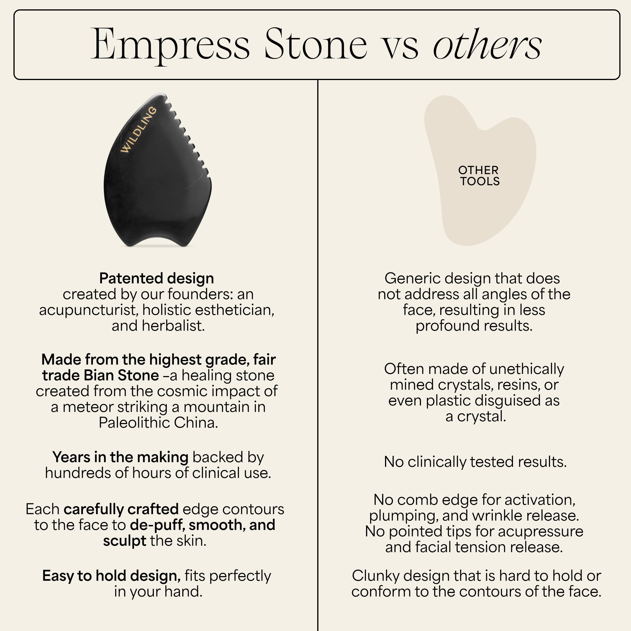 Empress Stone Gua Sha Facial Stone I Facial Massage Stone to - Wildling Official Imagery - 6