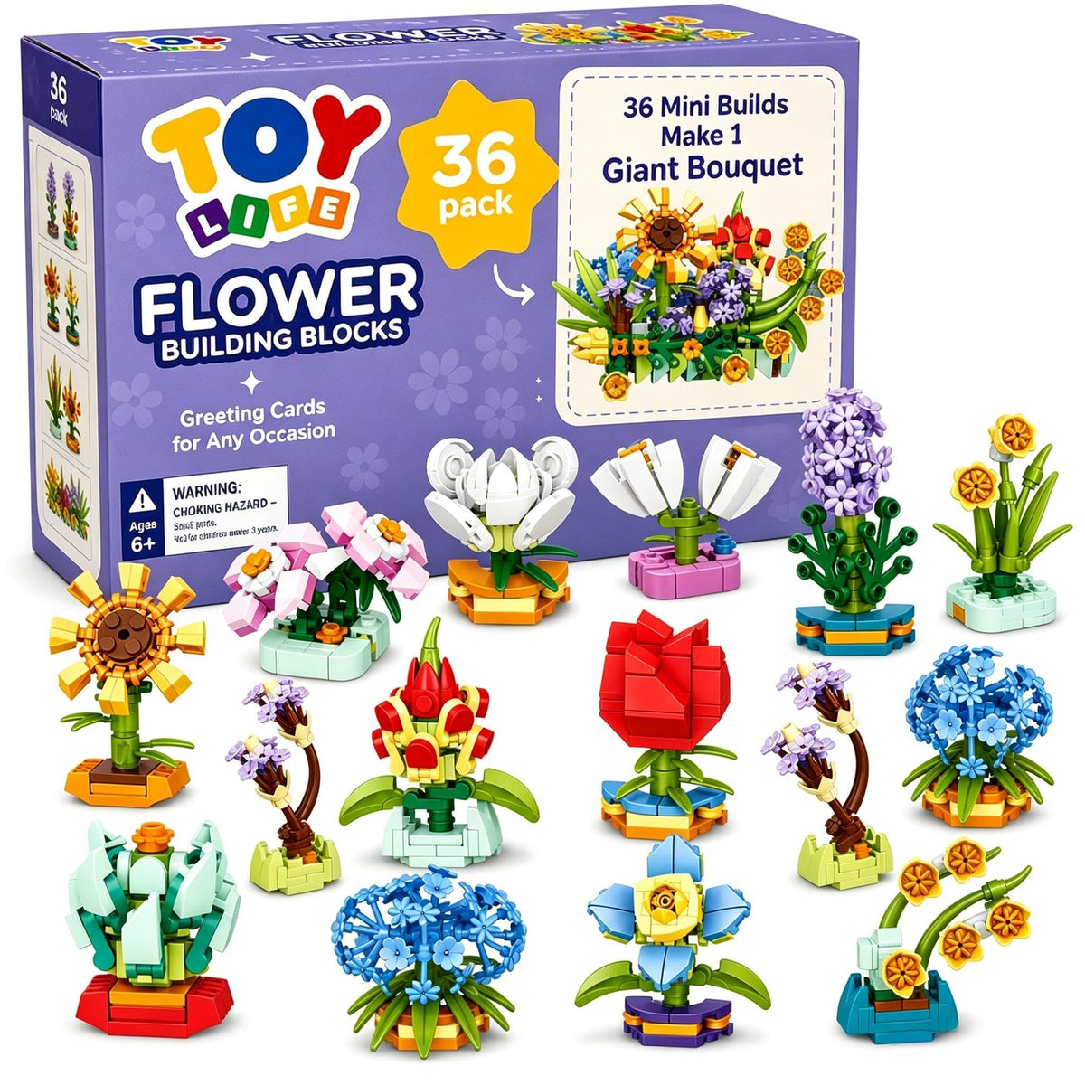 TOY Life 36 Pack Party Favors for Kids Tiny Plants Mini - TOY Life Official Imagery - 1