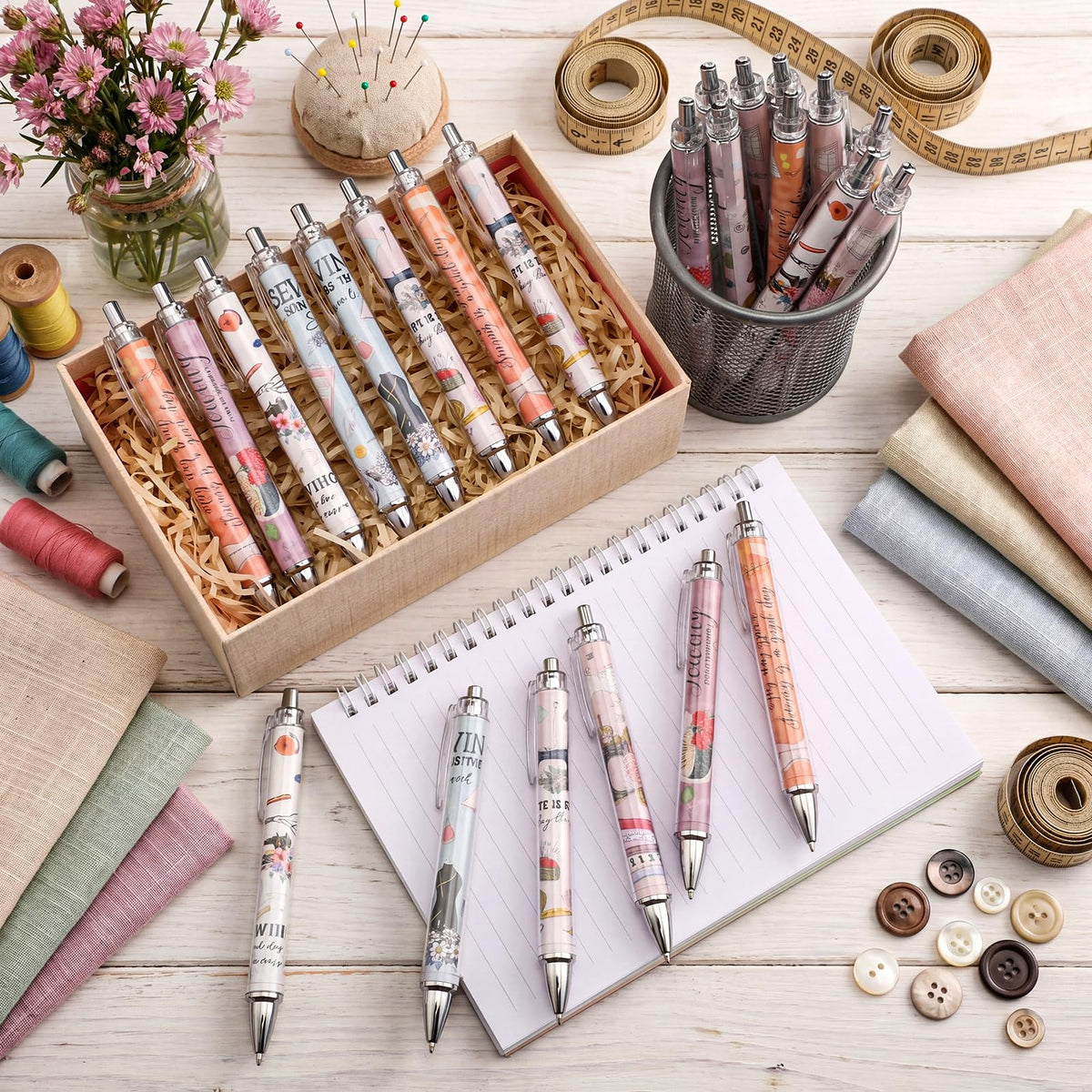 24 Pcs Sewing Pens Quilters Gifts for Sewing Lovers Women - Humyoun Official Imagery - 3
