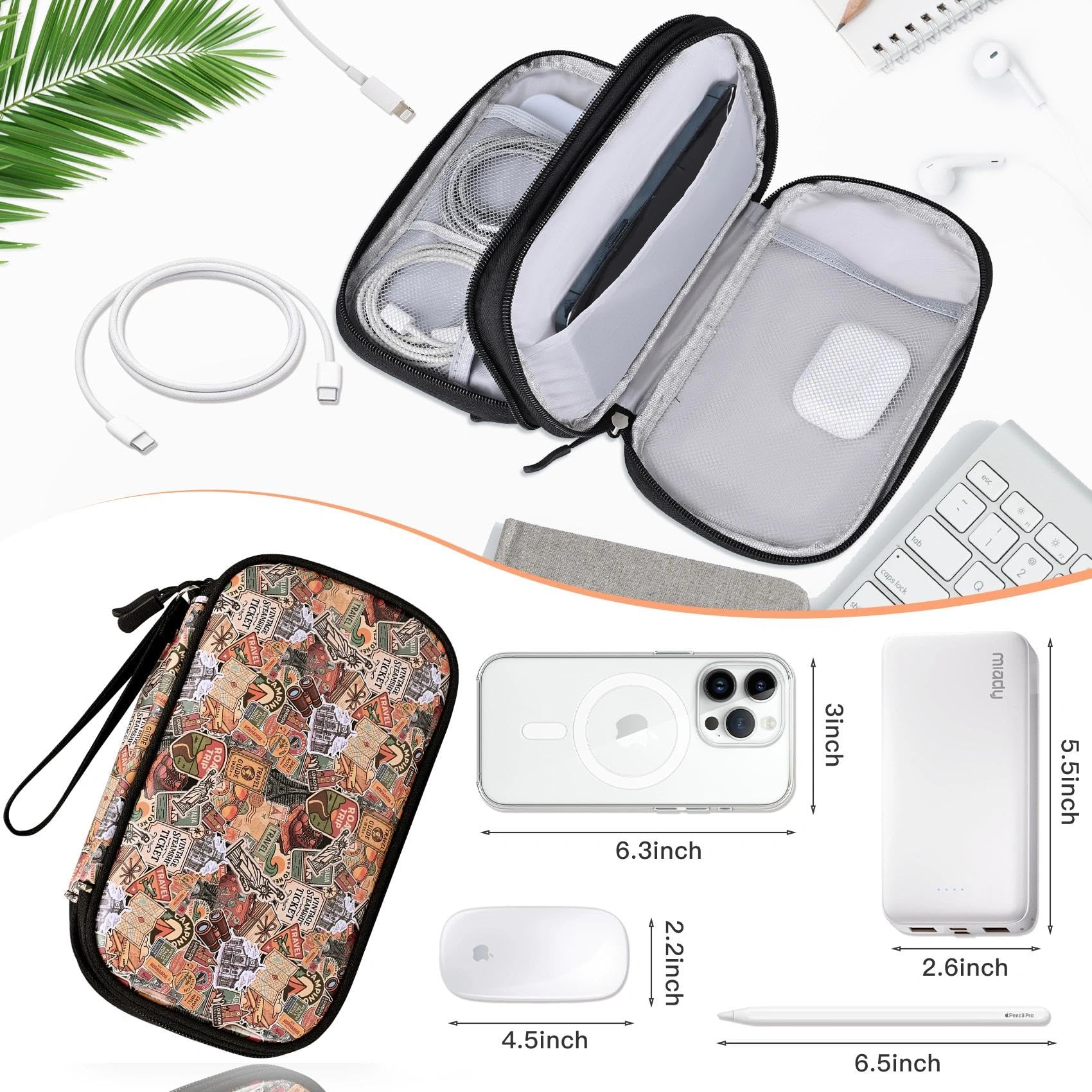 COSHAYSOO Electronics Travel Organizer Tech Bag Charging Cords Case US - View 6