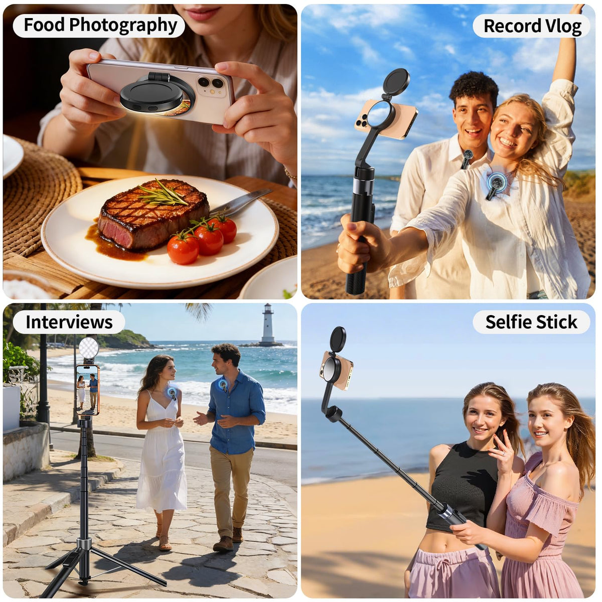 3 in 1 Magnetic Vlogging Kit for iPhone Android YouTube - yAyusi Official Imagery - 8