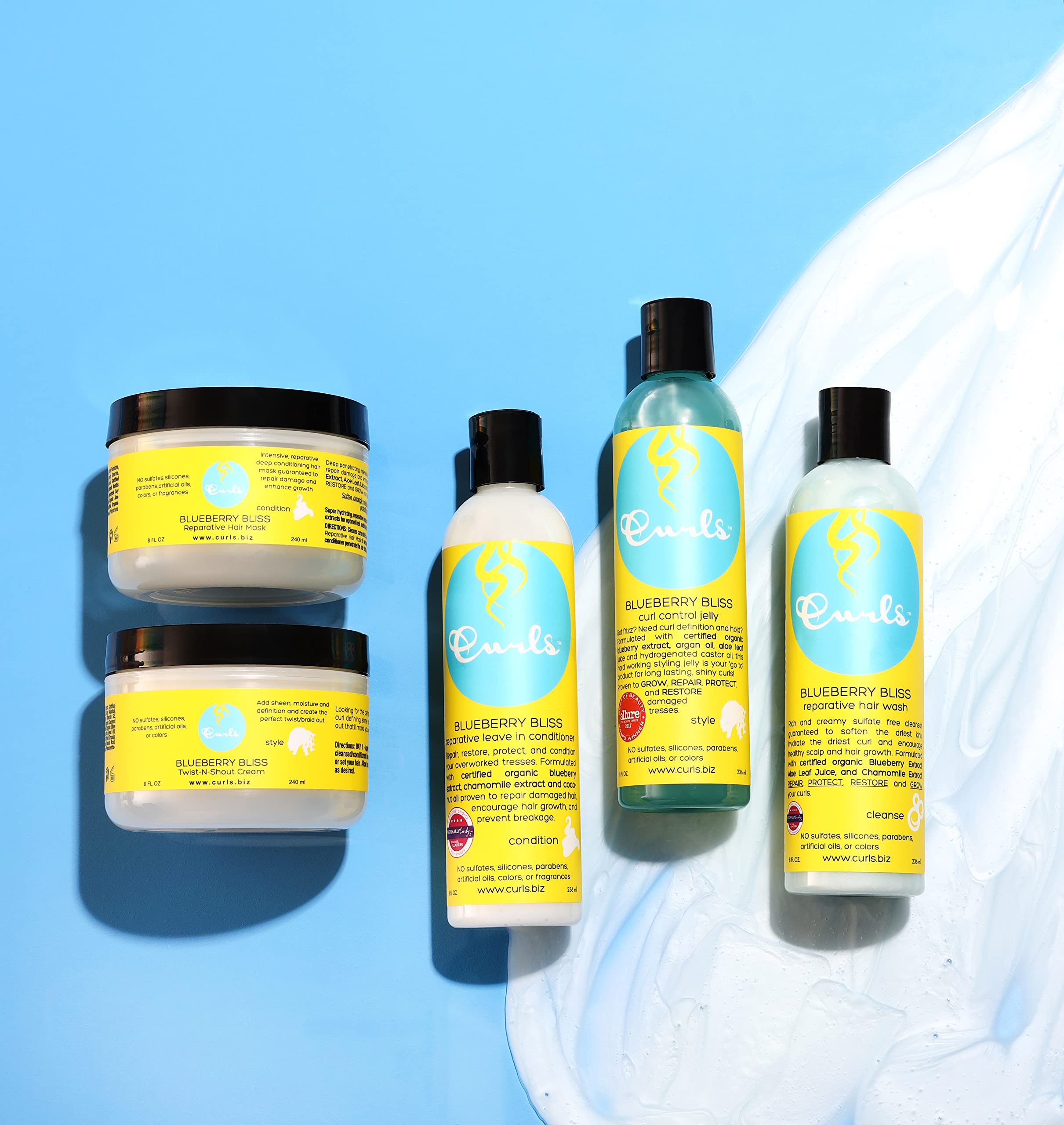 Curls Blueberry Bliss Reparative Leave In Conditioner - Repair Damage and - Curls Official Product View 6