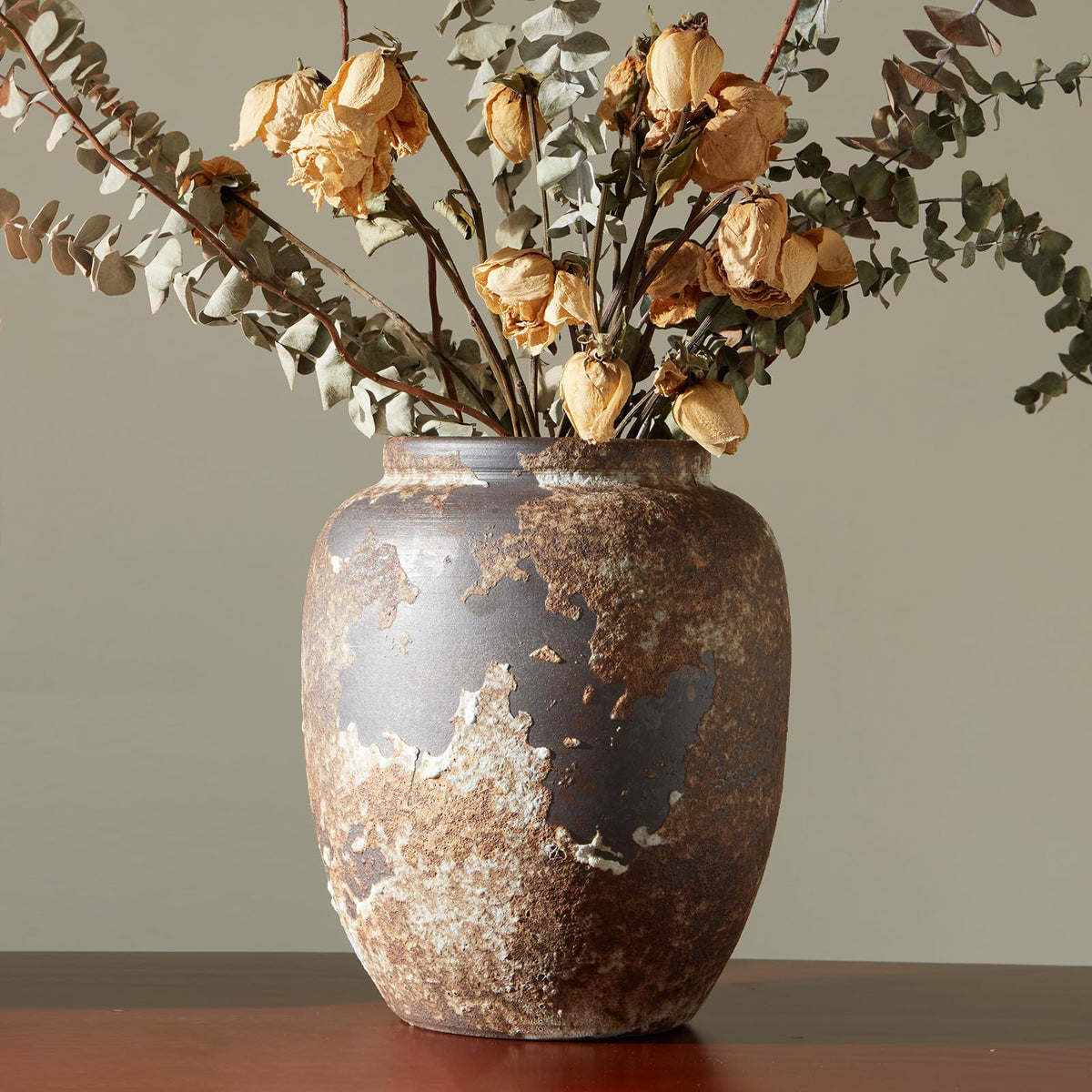 Smiletag Rustic Vase for Home Decor Farmhouse Terracotta - Smiletag Official Imagery - 1