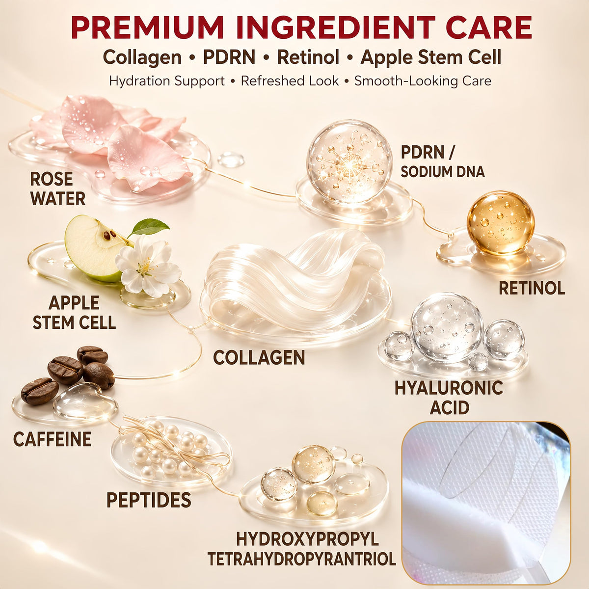 Under Eye Patches for Puffy Eyes and Dark Circles Collagen - GONIM Official Imagery - 6