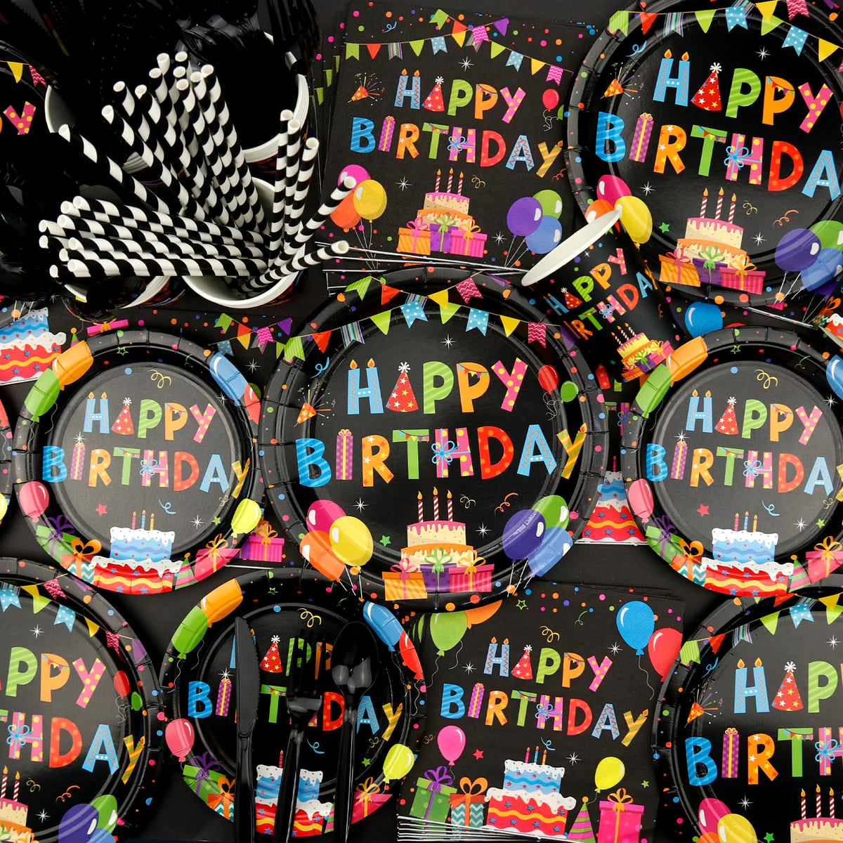 Colorful Black Party Decorations - Obussgar Official Imagery - 6