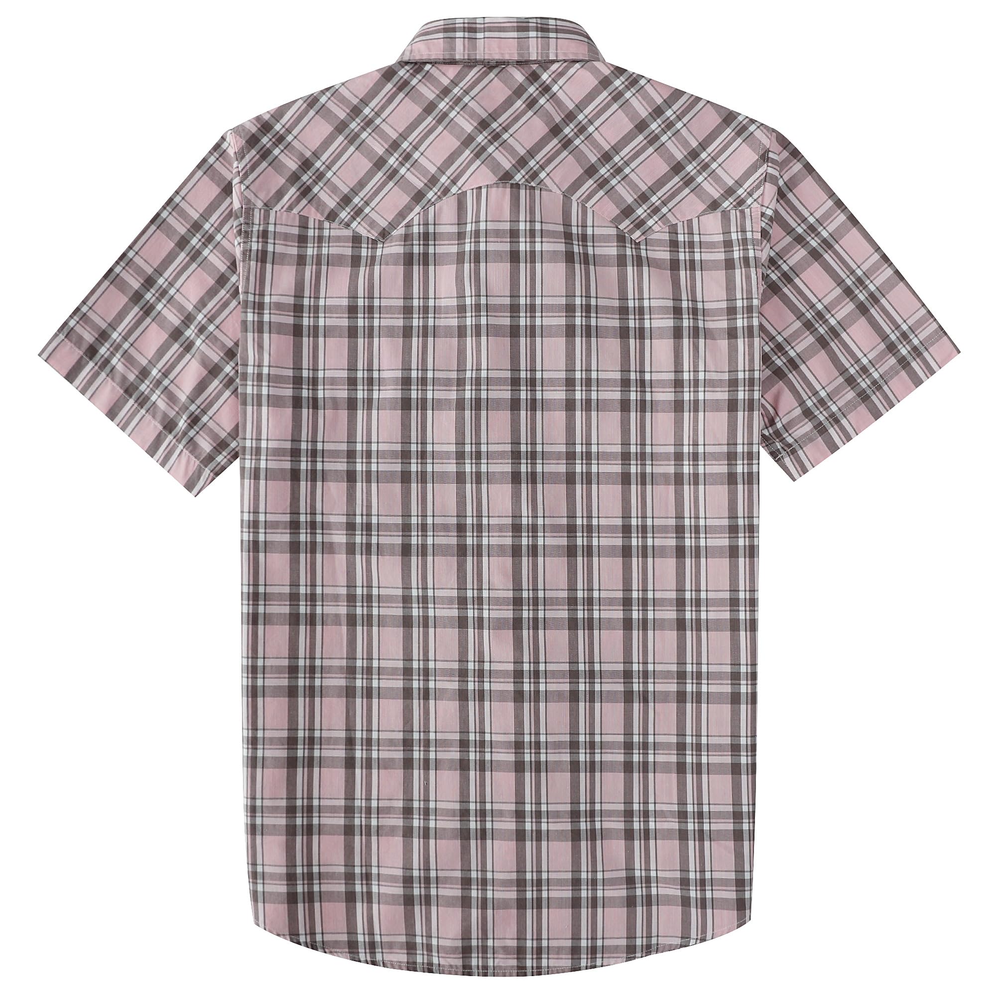 Dubinik® Pearl Snap Western Shirt for Men Short Sleeve 2 Sawtooth Pocket - Dubinik Official Product View 2