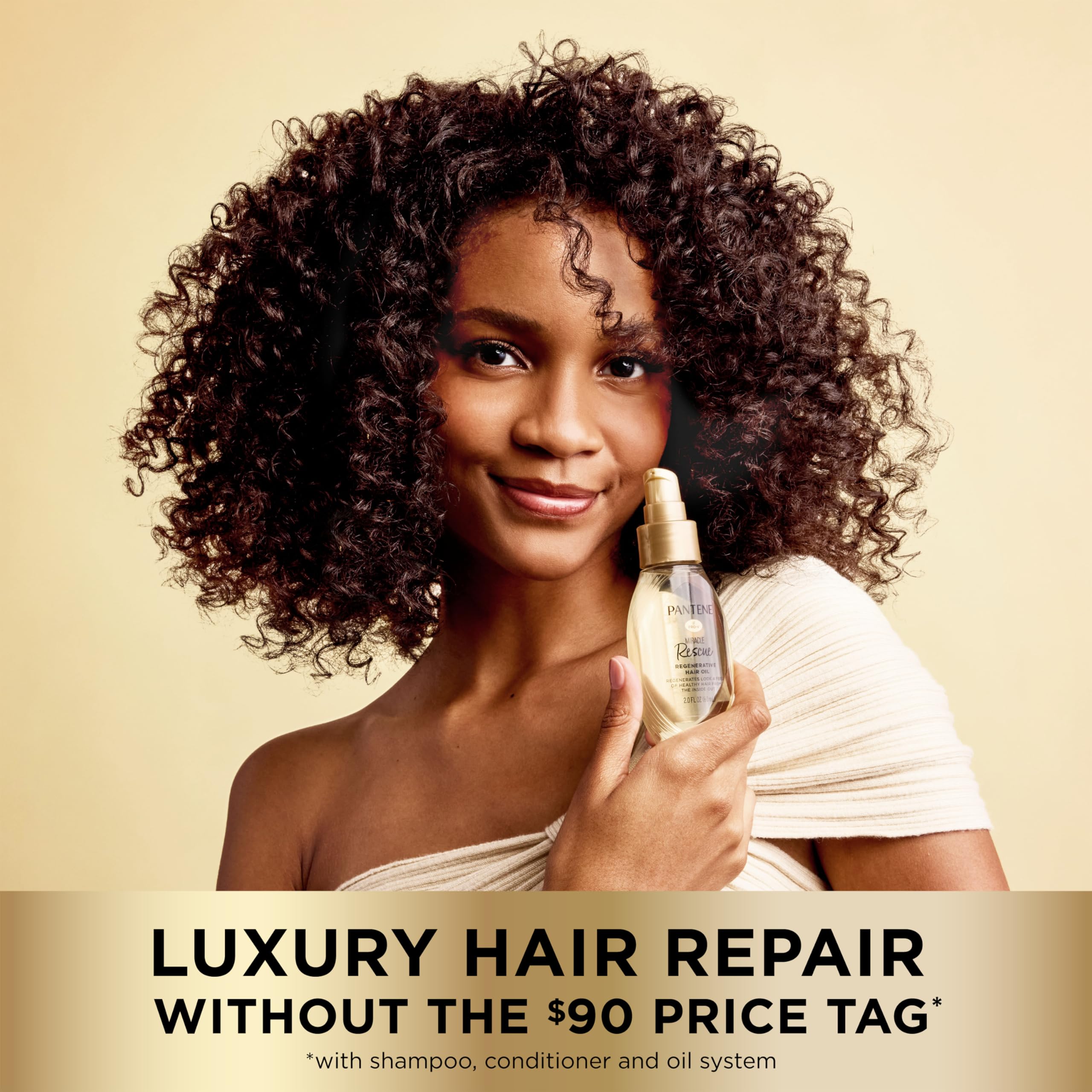 Pantene Miracle Rescue Regenerative Hair Oil - 2.0 FL Oz Deep Repair Treatment for Dr - Pantene Official Product View 7