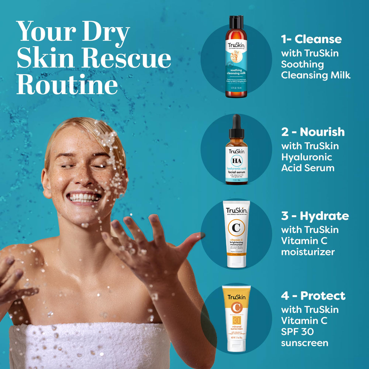 TruSkin Soothing Cleansing Milk with Rice Oat Milk 5 fl oz - TruSkin Official Imagery - 8