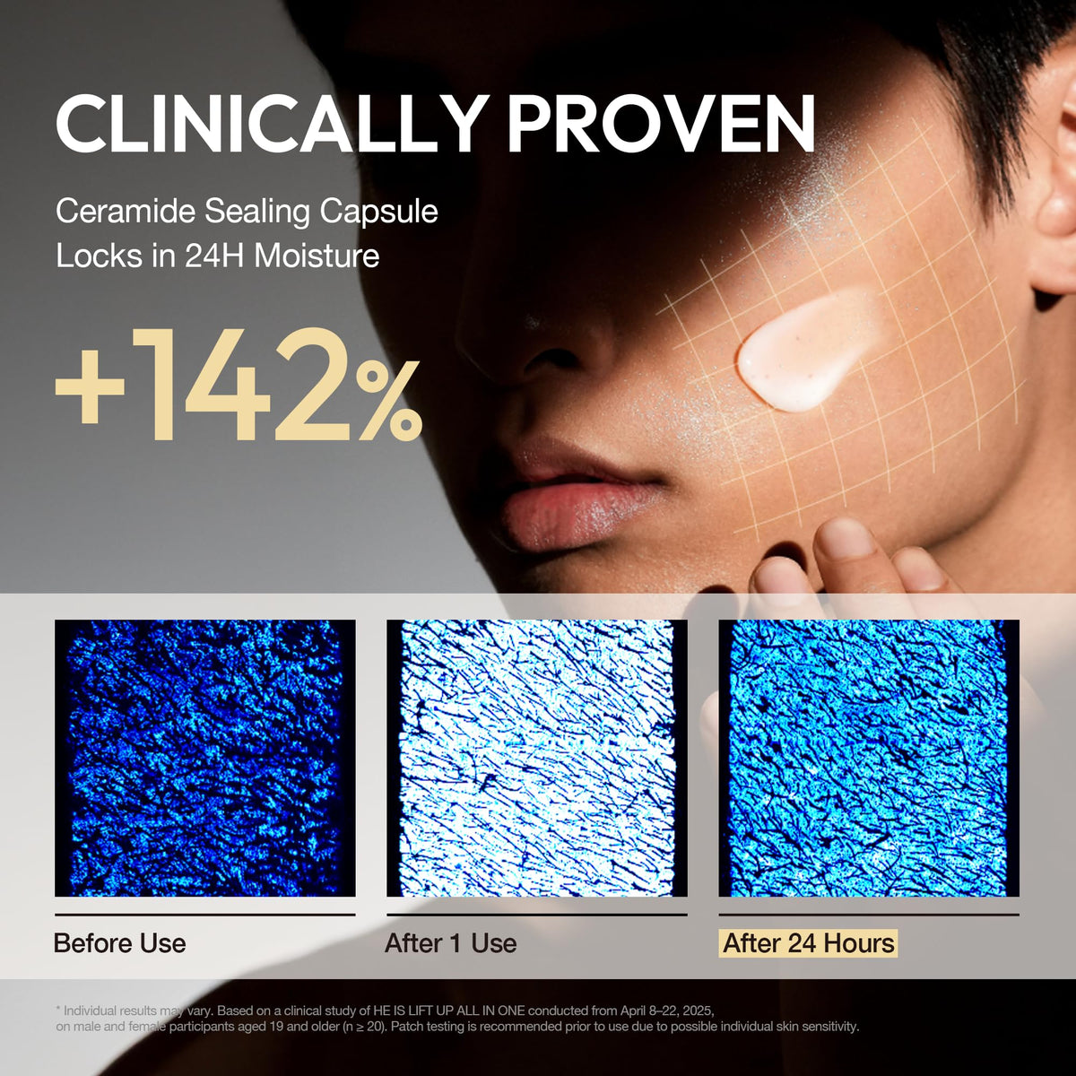 Lift Up Korean Anti Aging Face Cream for Men Firming - LAB BY He is_ Official Imagery - 5